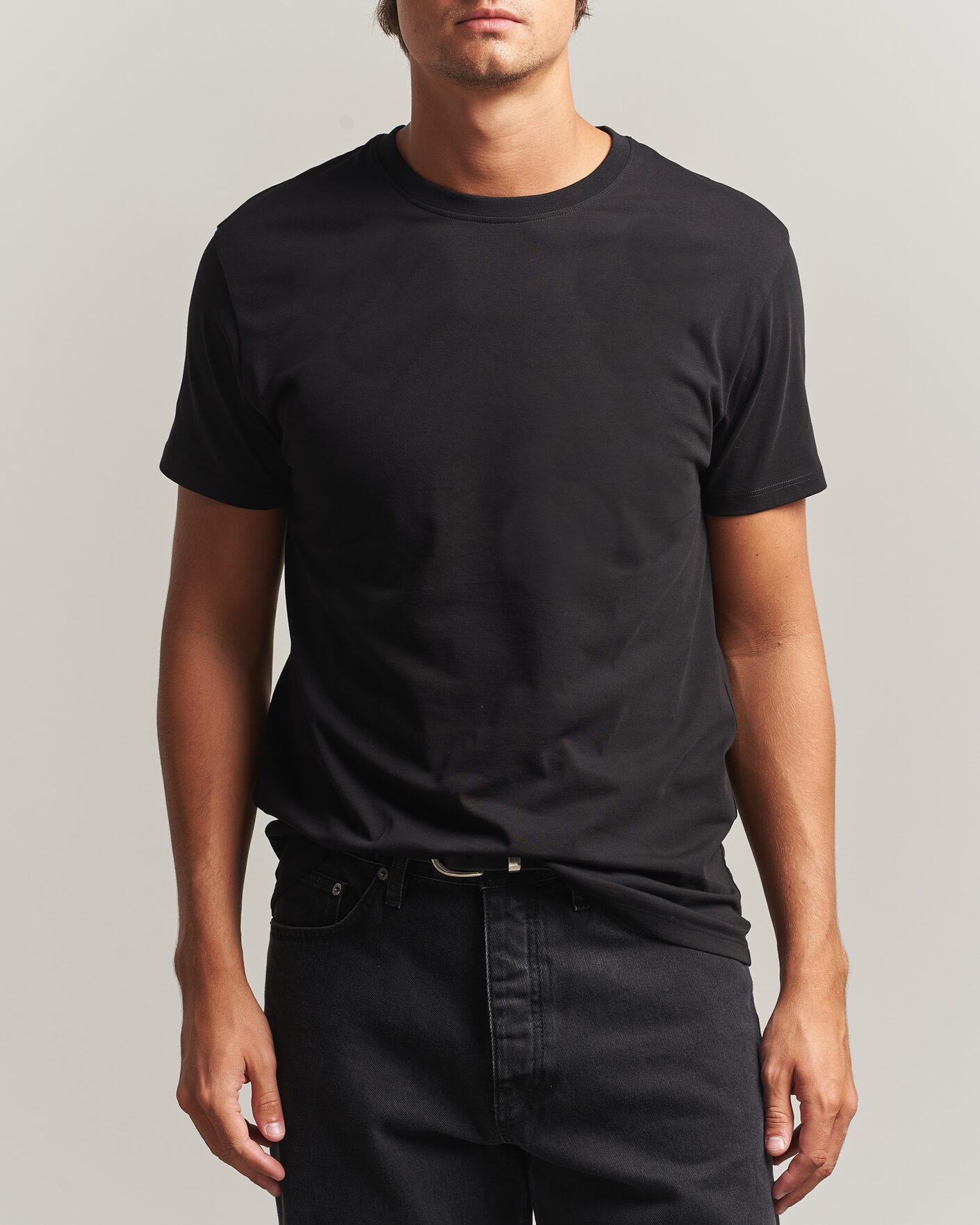 Mies | T-paidat | Samsøe Samsøe | Kronos Cotton T-Shirt Black
