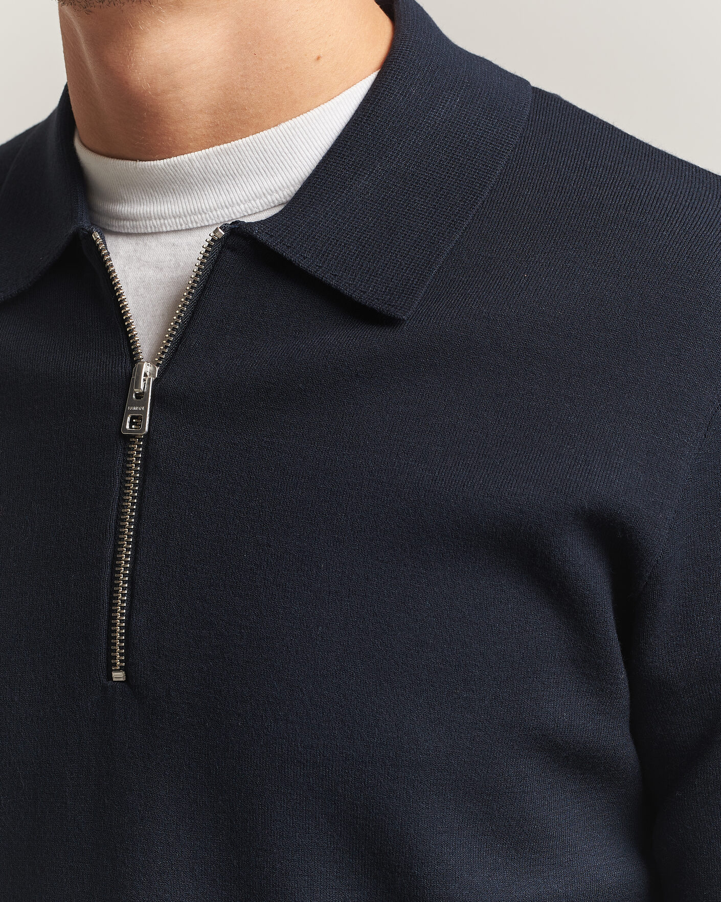 Mies | Puserot | Samsøe Samsøe | Matt Half Zip Polo Sky Captain