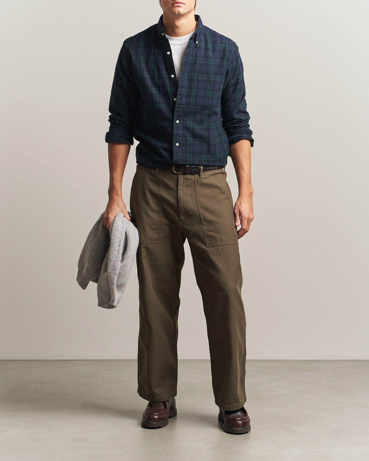 Mies | Kauluspaidat | BEAMS PLUS | Button Down Shirt Black Watch