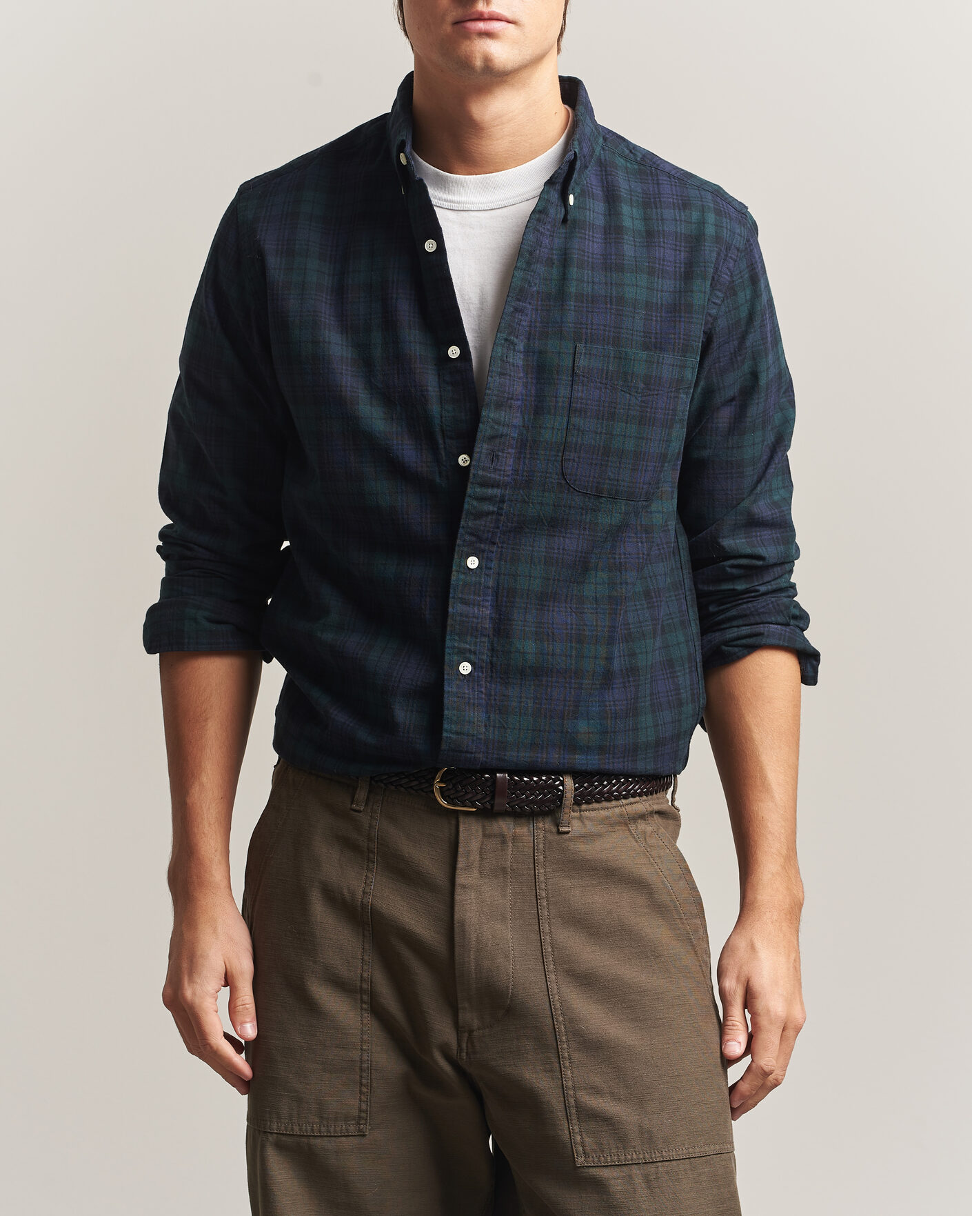 Mies | Kauluspaidat | BEAMS PLUS | Button Down Shirt Black Watch