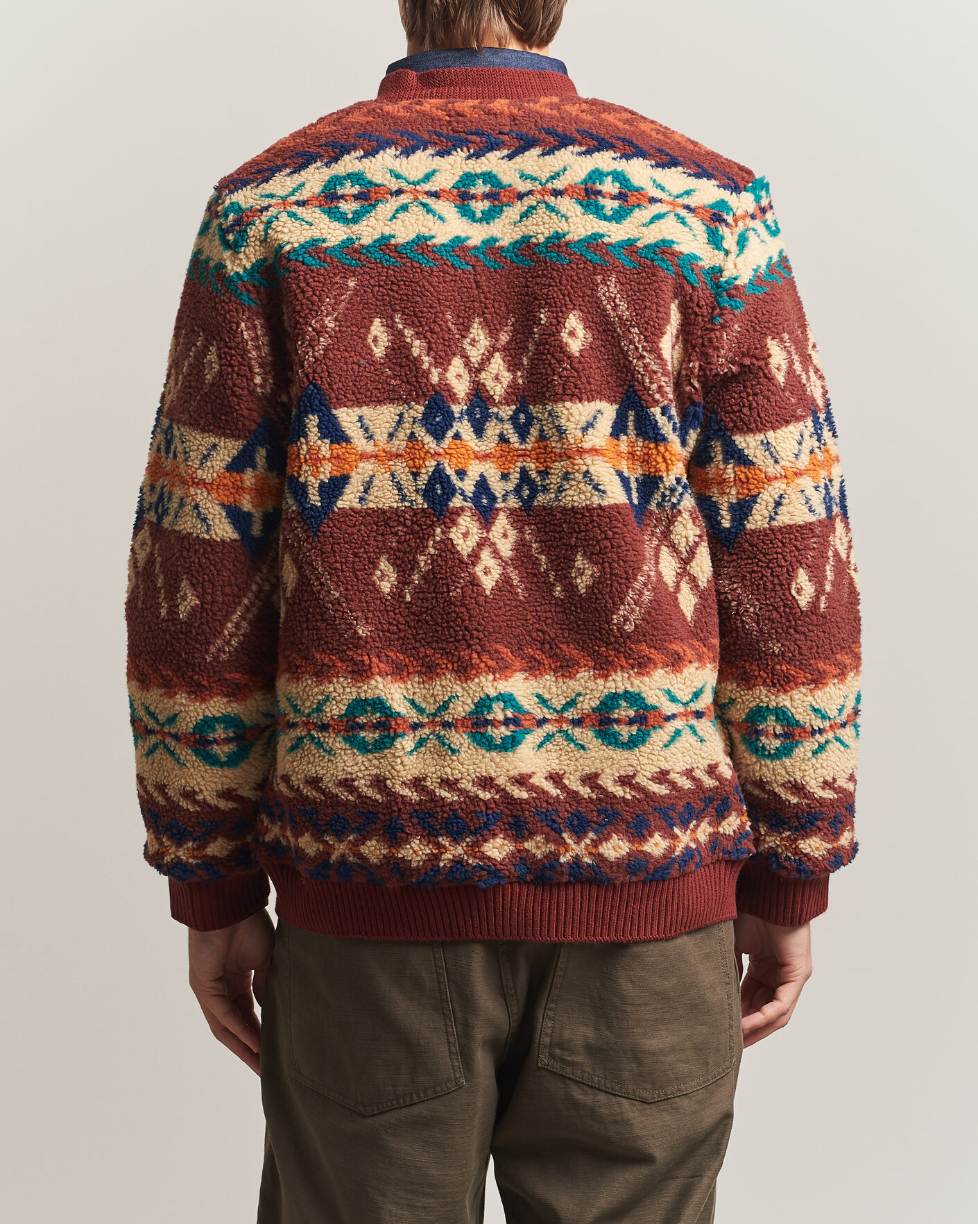 Mies | Puserot | BEAMS PLUS | Boa Jacquard Cardigan Brown