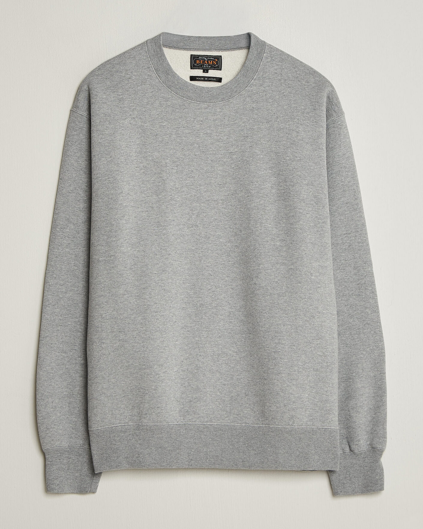 Mies | Puserot | BEAMS PLUS | Soft Sweat Crew Neck Grey