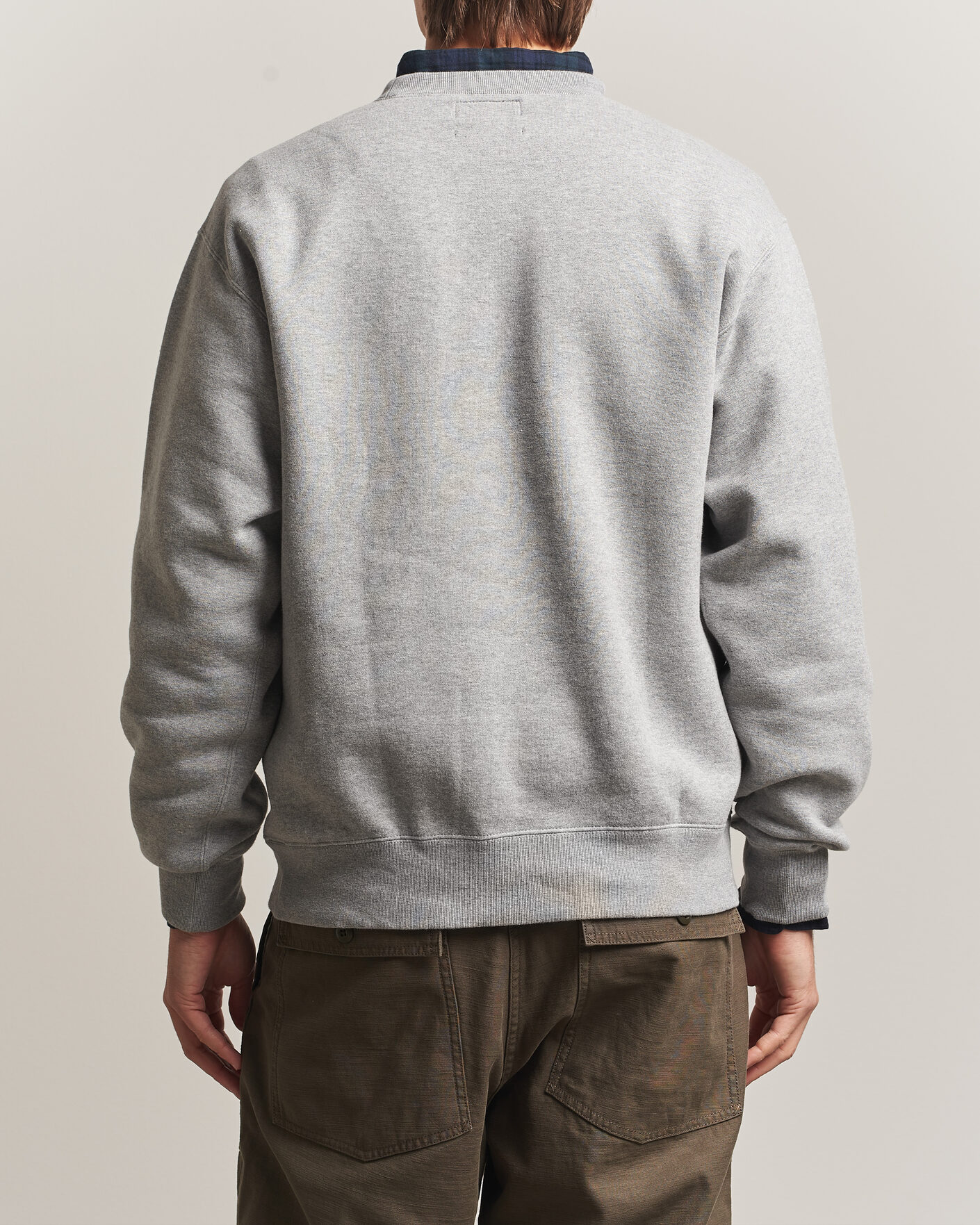 Mies | Puserot | BEAMS PLUS | Soft Sweat Crew Neck Grey