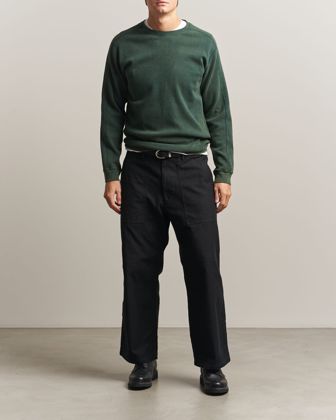 Mies | T-paidat | BEAMS PLUS | Fade Thermal Crew Green