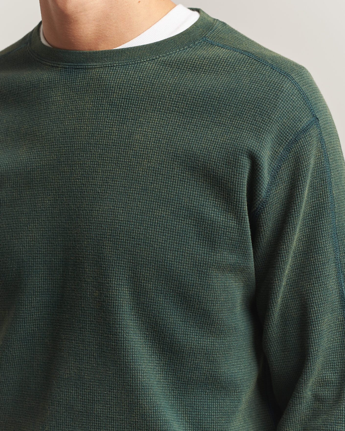 Mies | T-paidat | BEAMS PLUS | Fade Thermal Crew Green
