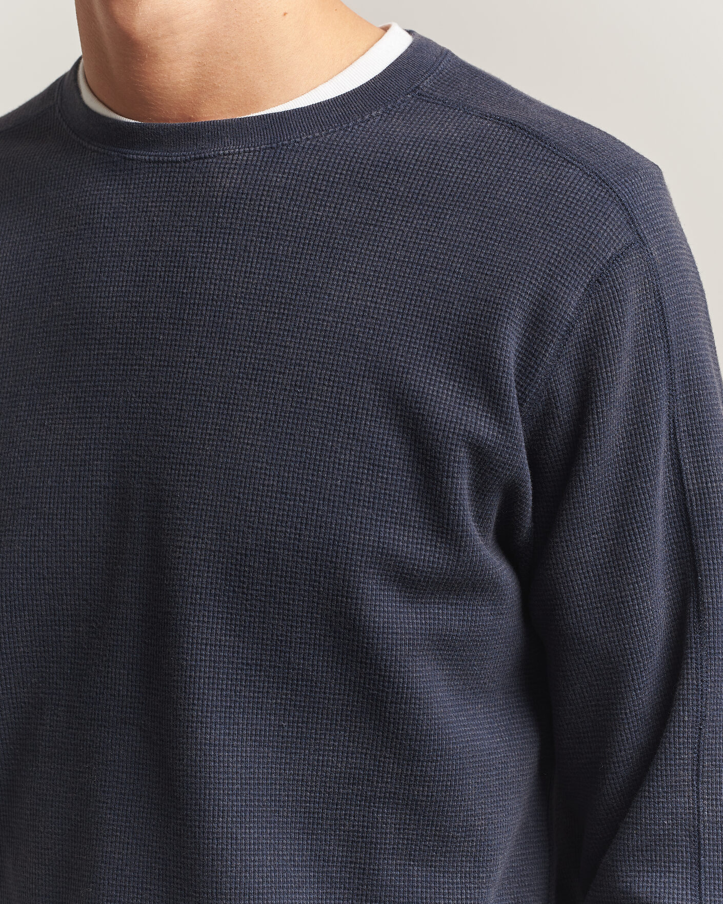 Mies | T-paidat | BEAMS PLUS | Fade Thermal Crew Navy