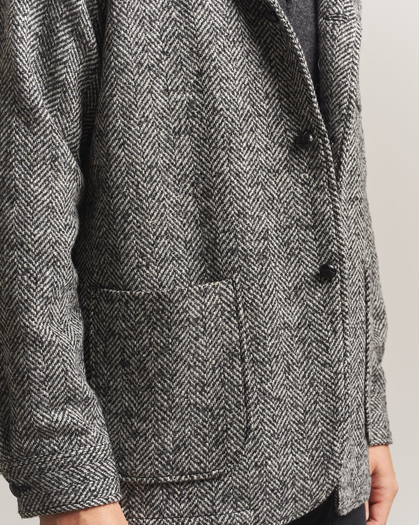Mies | Takit | BEAMS PLUS | Wool Herringbone Jacket Grey