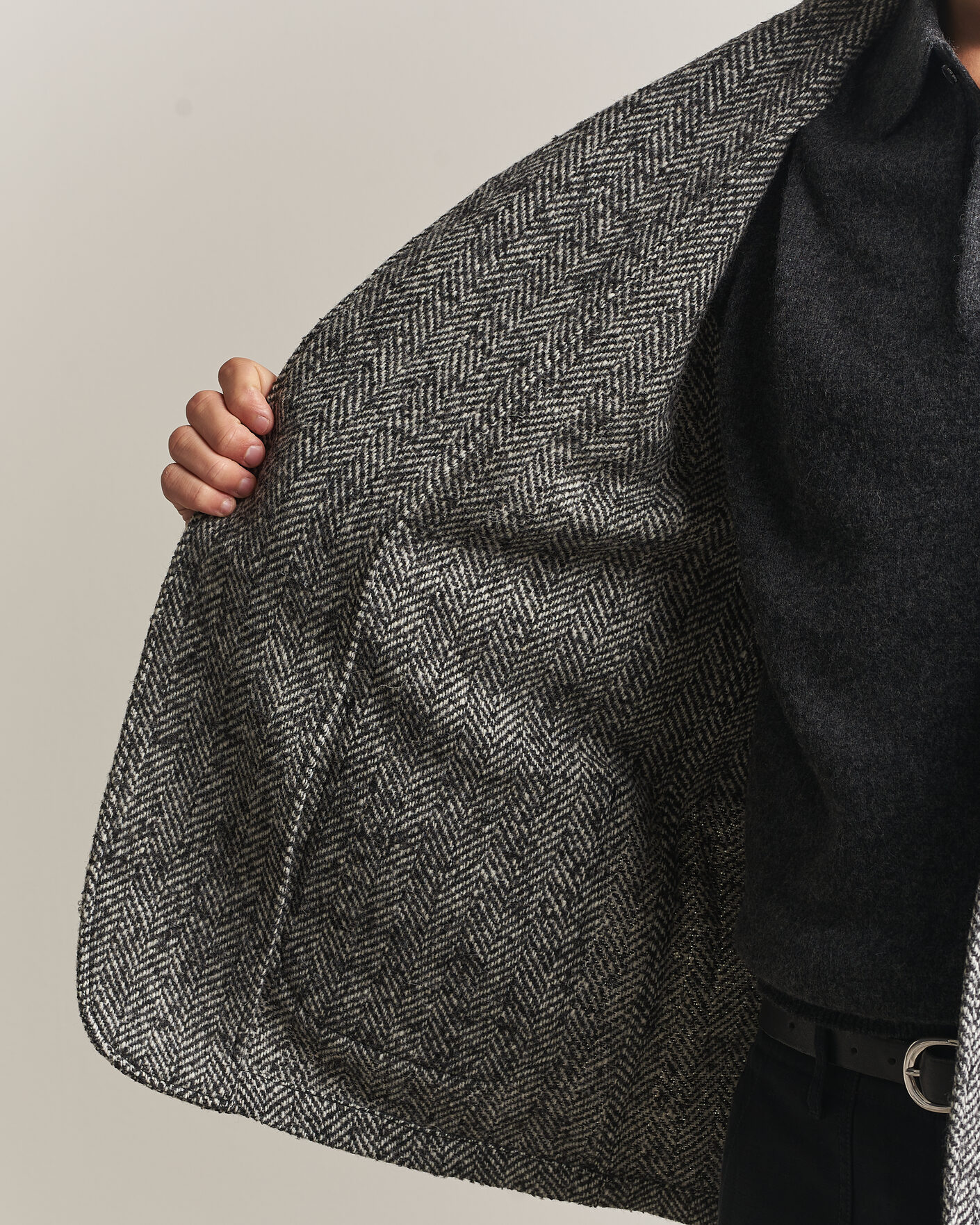 Mies | Takit | BEAMS PLUS | Wool Herringbone Jacket Grey