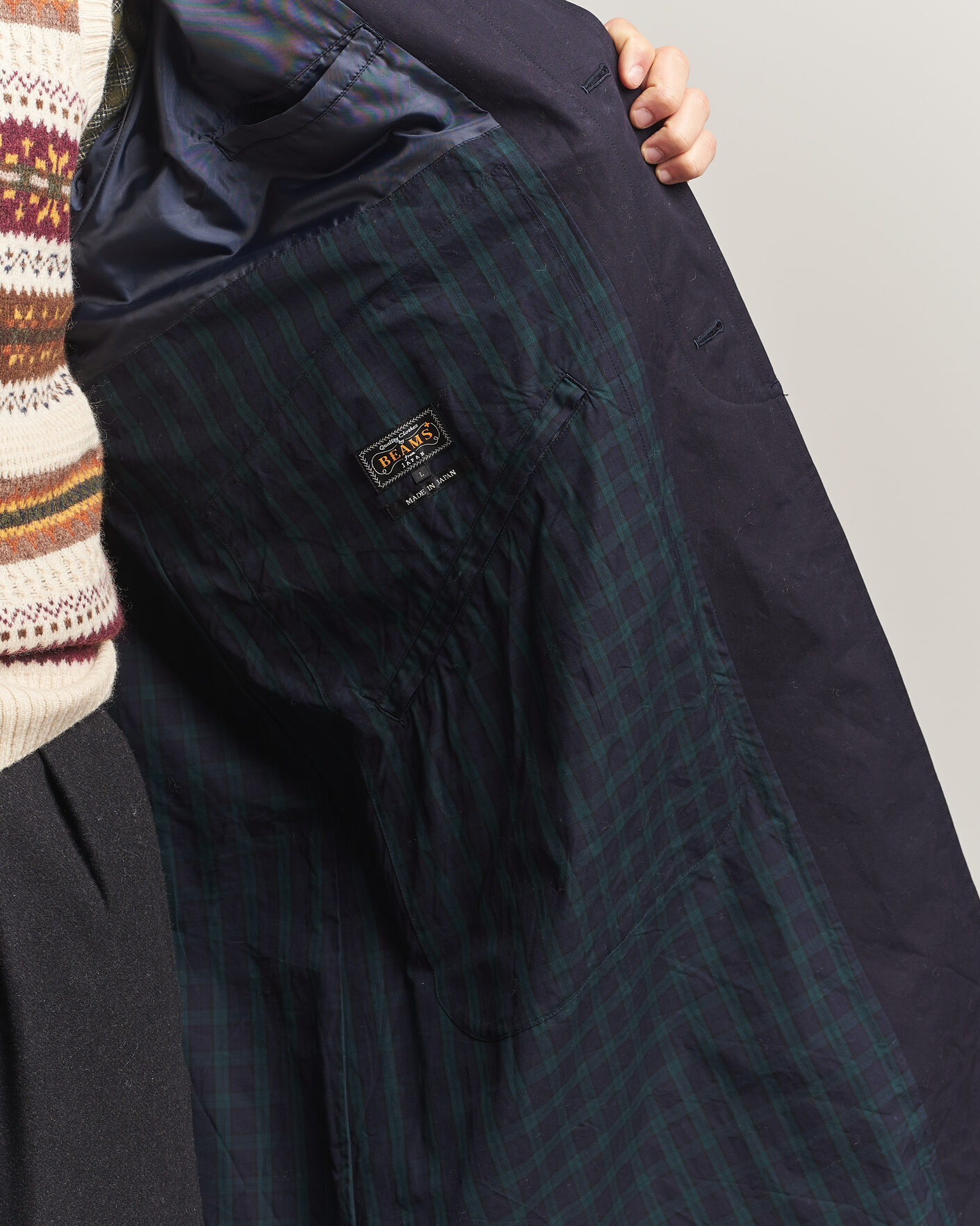 Mies | Takit | BEAMS PLUS | Oxford Over Coat Navy