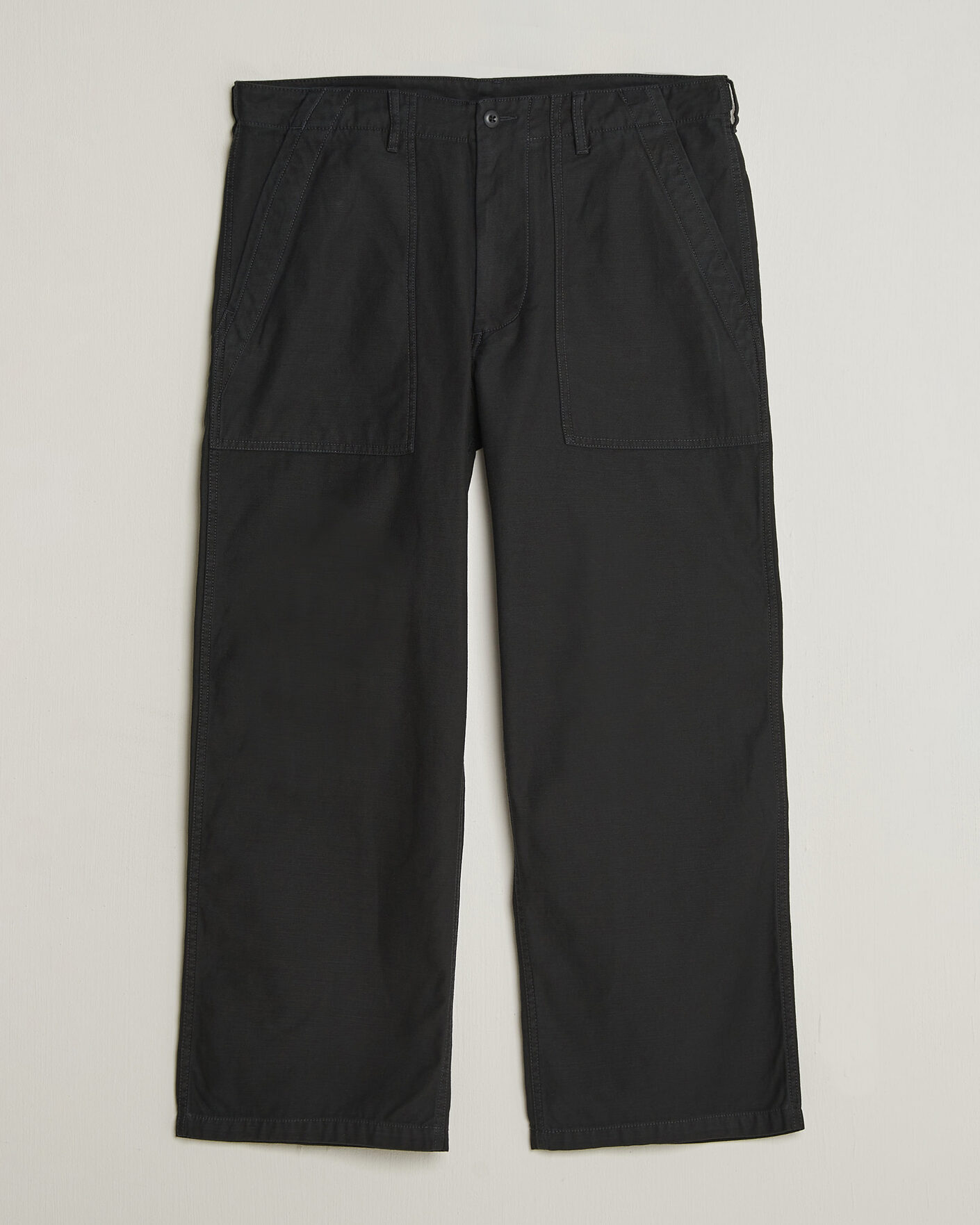 Mies | Housut | BEAMS PLUS | MIL Utility Sateen Trousers Black