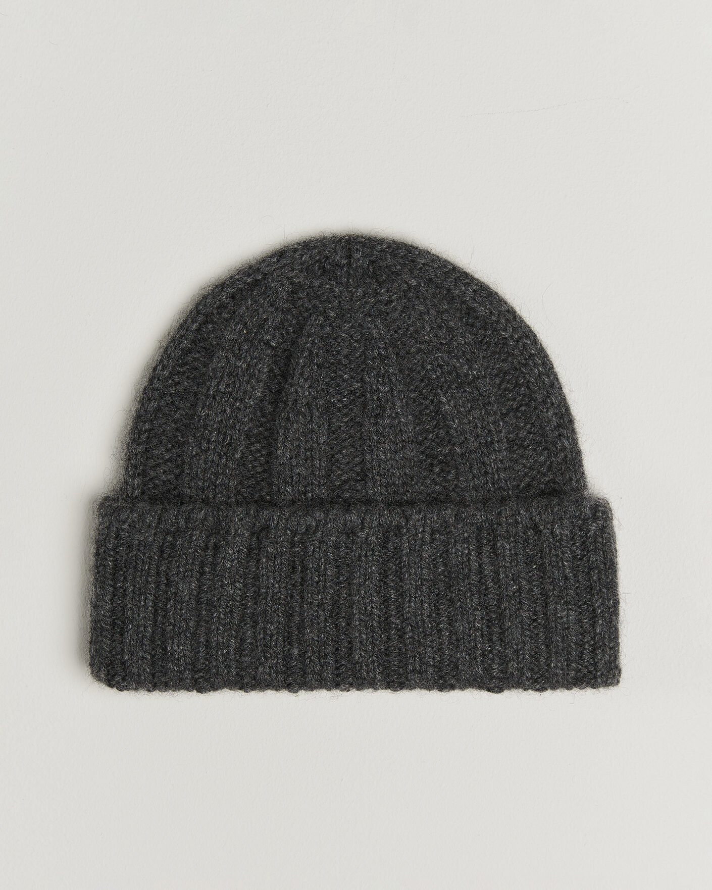 Mies | Pipot | BEAMS PLUS | Cashmere Rib Beanie Grey