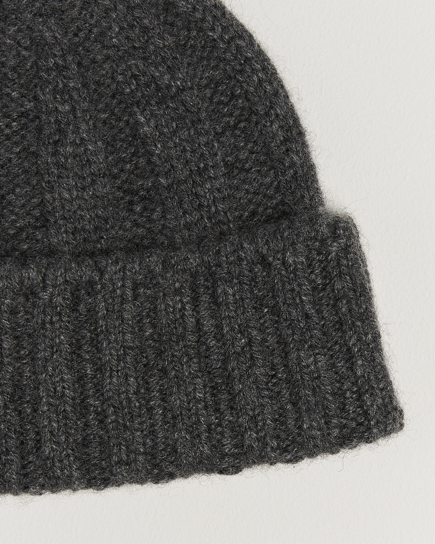 Mies | Pipot | BEAMS PLUS | Cashmere Rib Beanie Grey