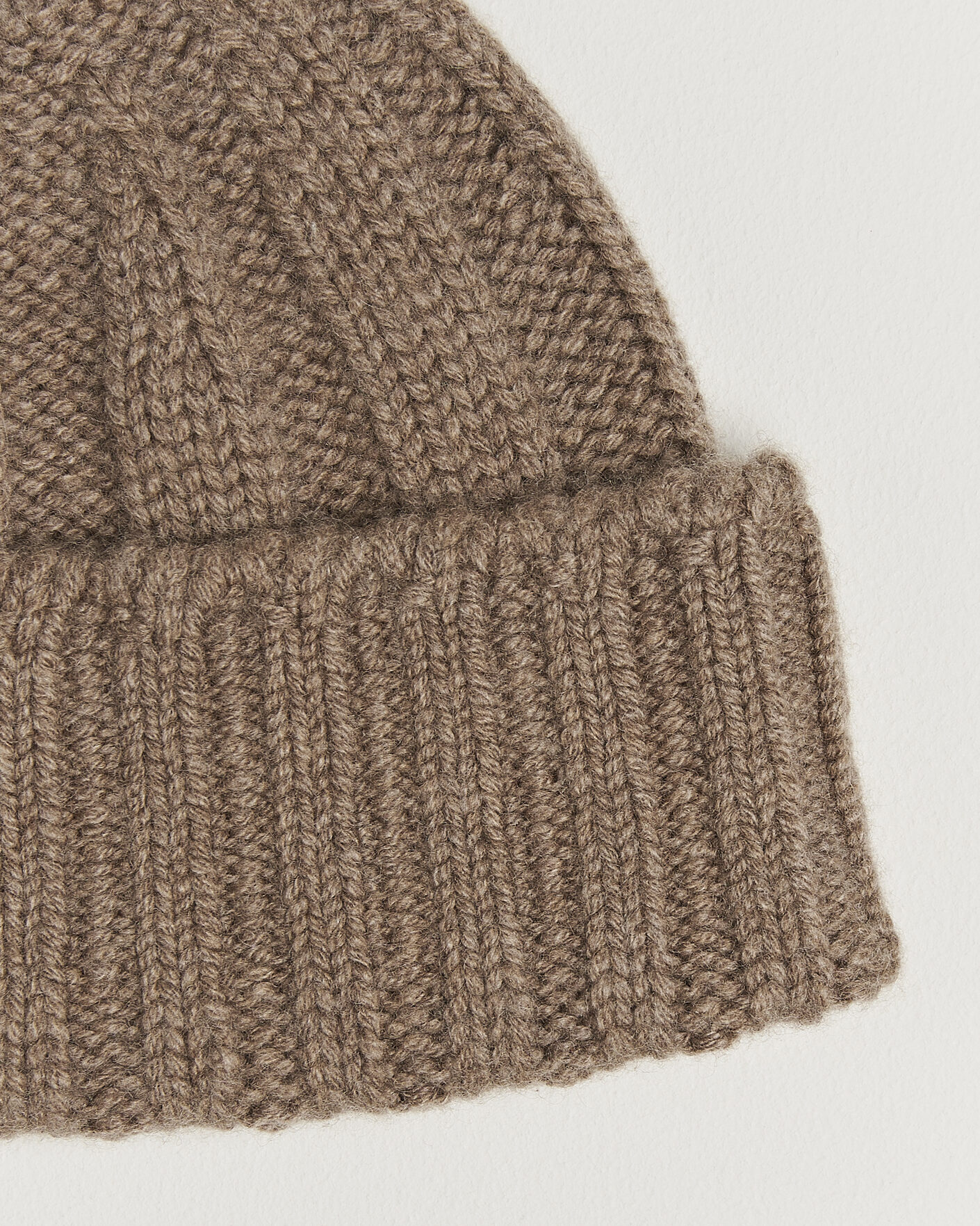 Mies | Pipot | BEAMS PLUS | Cashmere Rib Beanie Camel