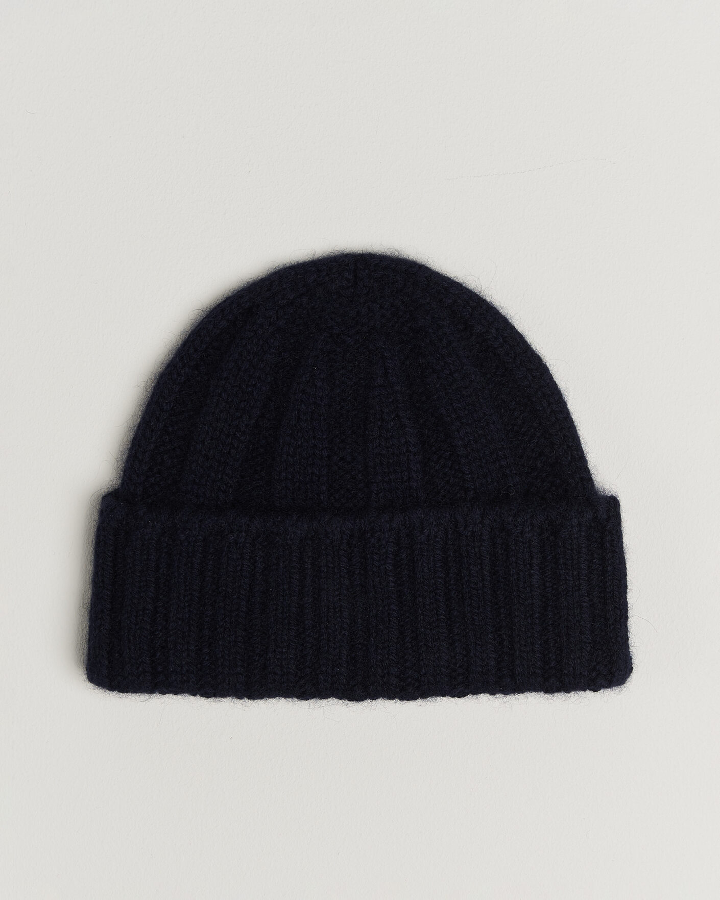 Mies | Pipot | BEAMS PLUS | Cashmere Rib Beanie Navy