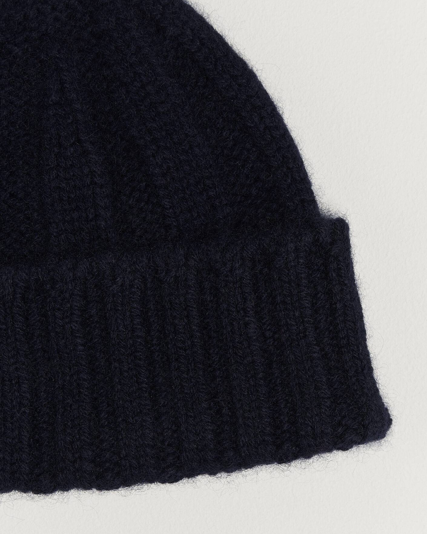 Mies | Pipot | BEAMS PLUS | Cashmere Rib Beanie Navy