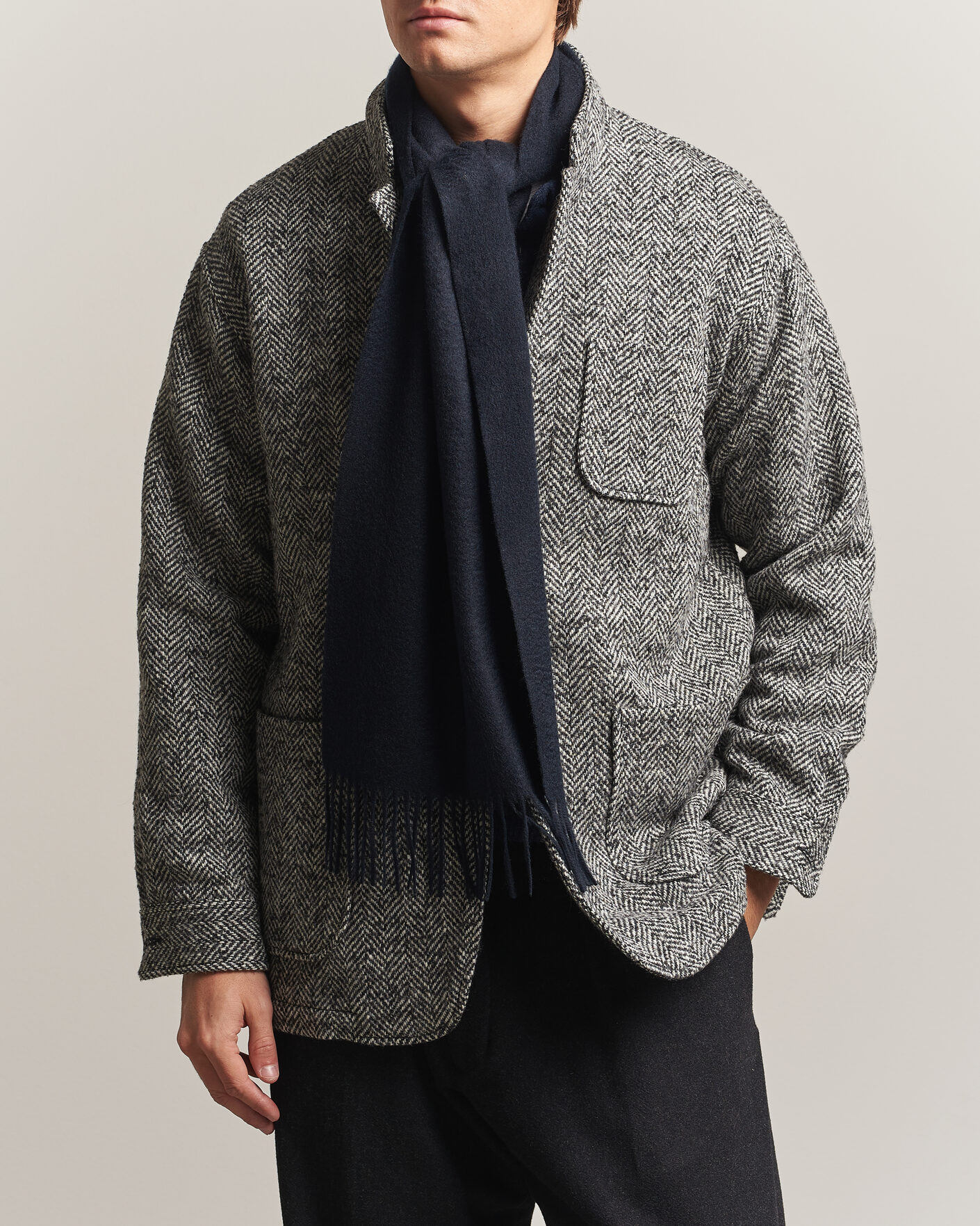 Mies | Kaulaliinat | BEAMS PLUS | Cashmere Scarf Navy