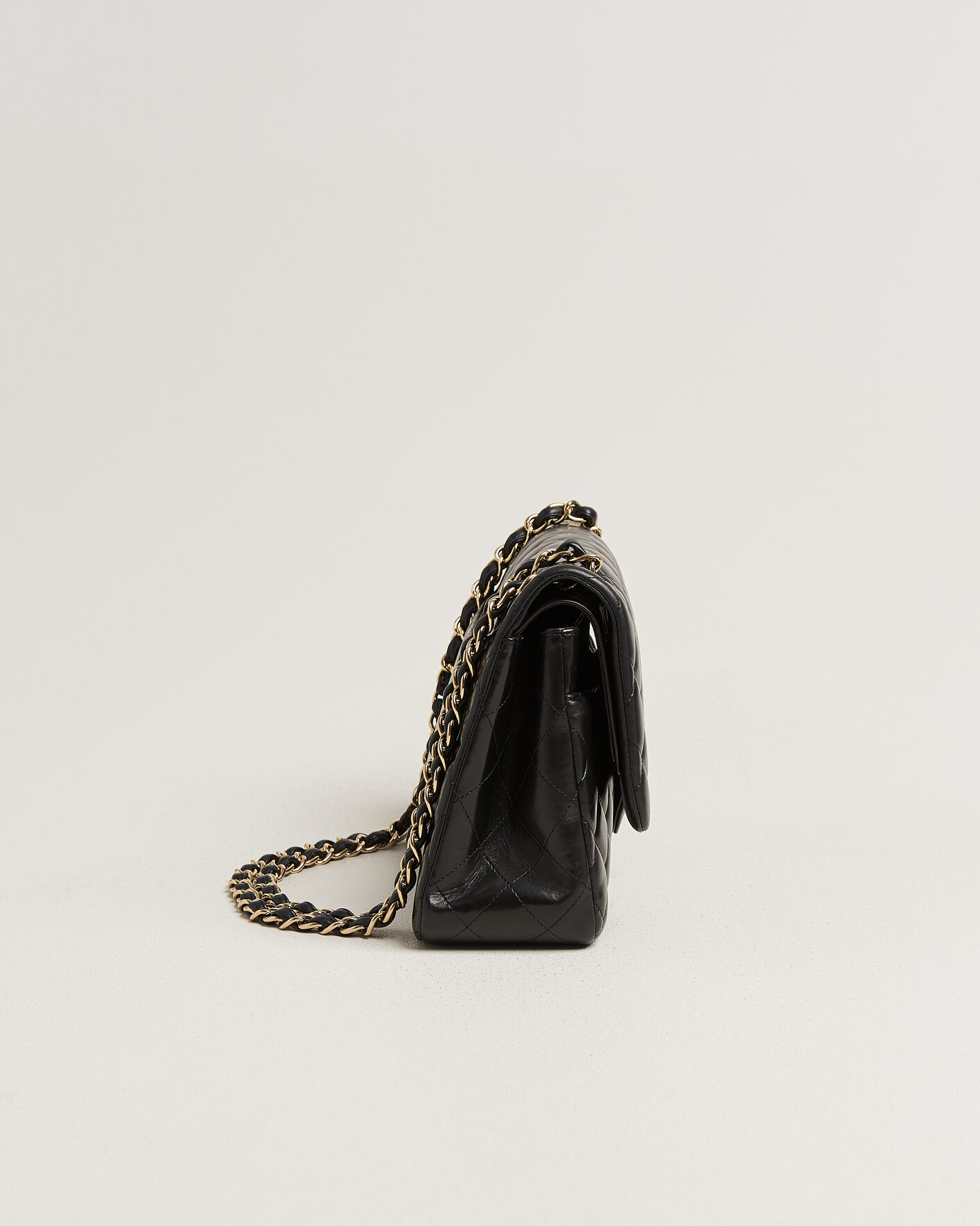 Mies | Pre-Owned & Vintage Bags | Chanel Pre-Owned | Classic Jumbo Double Flap Bag Lambskin Black