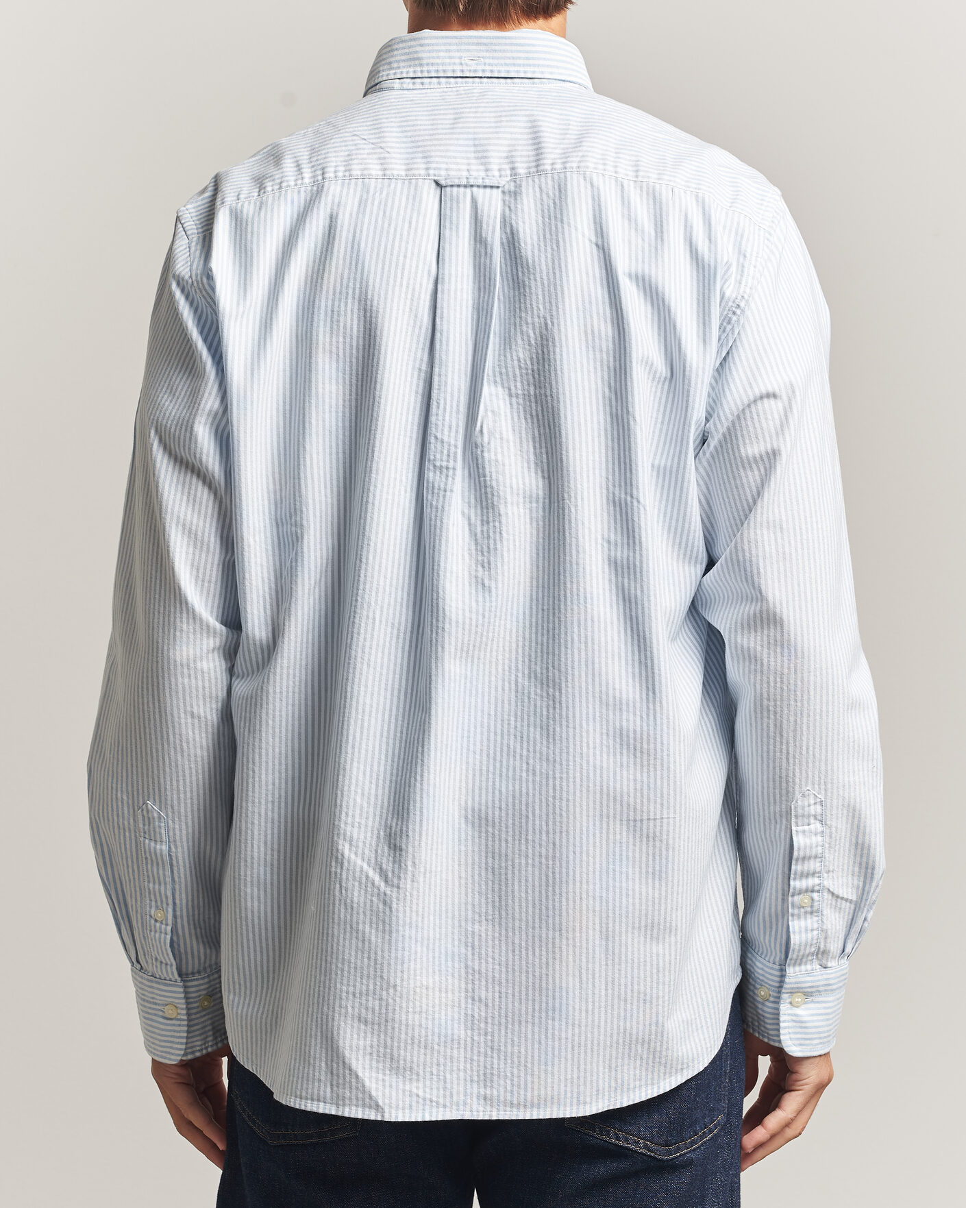 Mies | Kauluspaidat | Gant | Regular Fit Striped Oxford Shirt College Blue