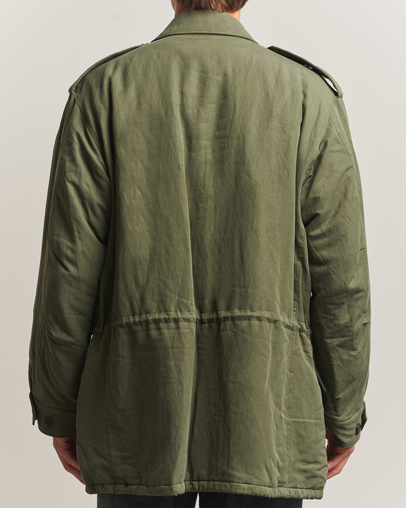 Mies | Takit | Auralee | Brushed Padded Military Jacket Olive