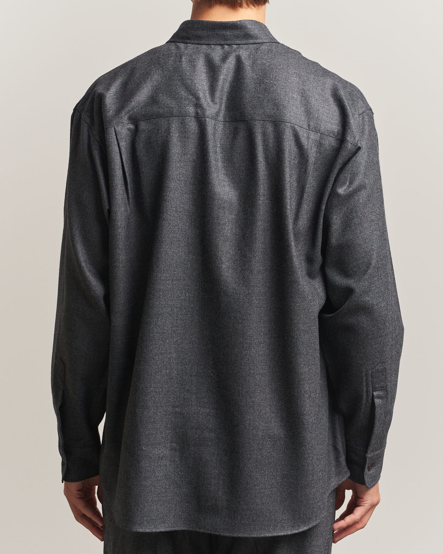 Mies | Kauluspaidat | Auralee | Super Light Wool Shirt Charcoal