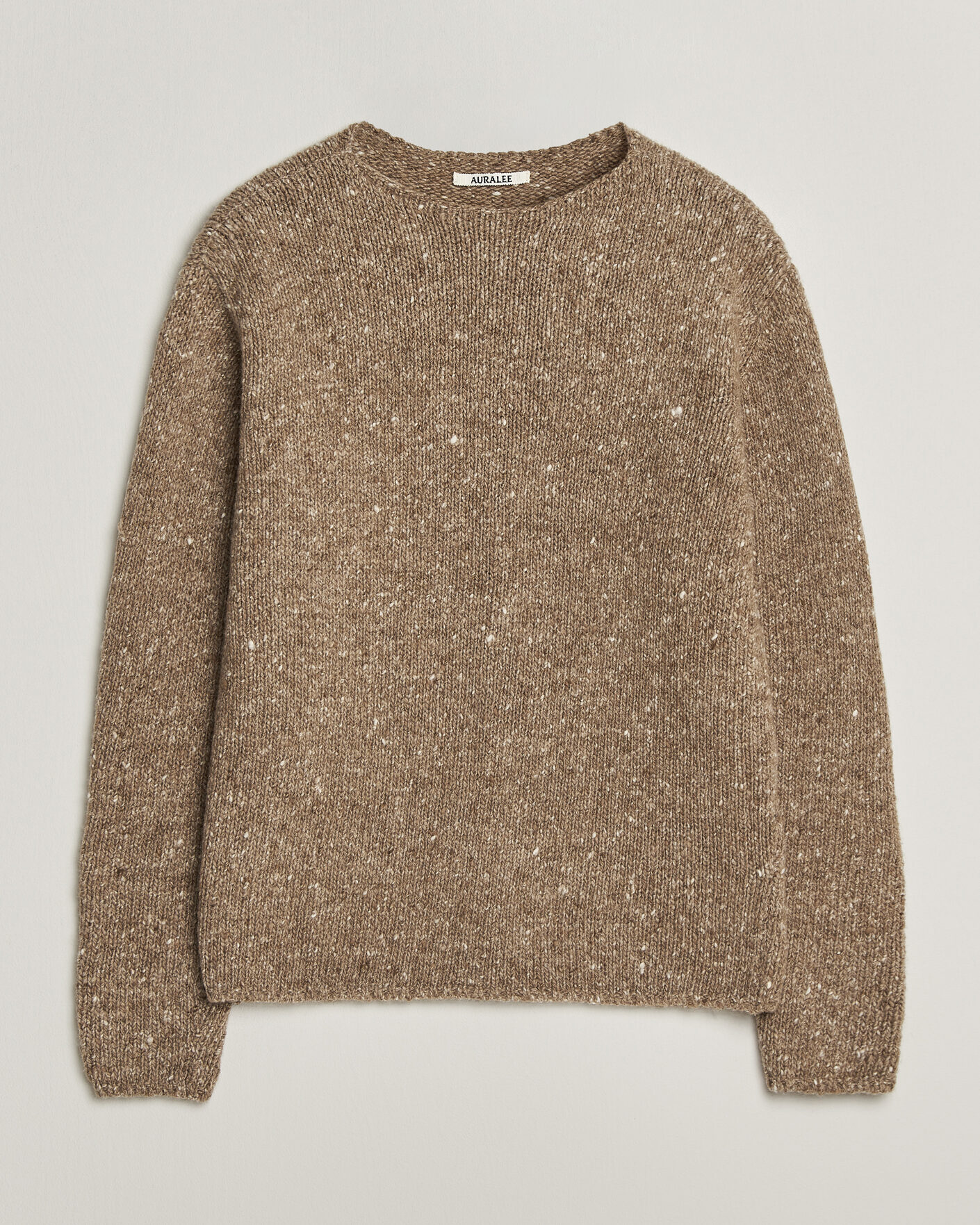 Mies | Puserot | Auralee | Homespun Tweed Knit Pullover Top Brown
