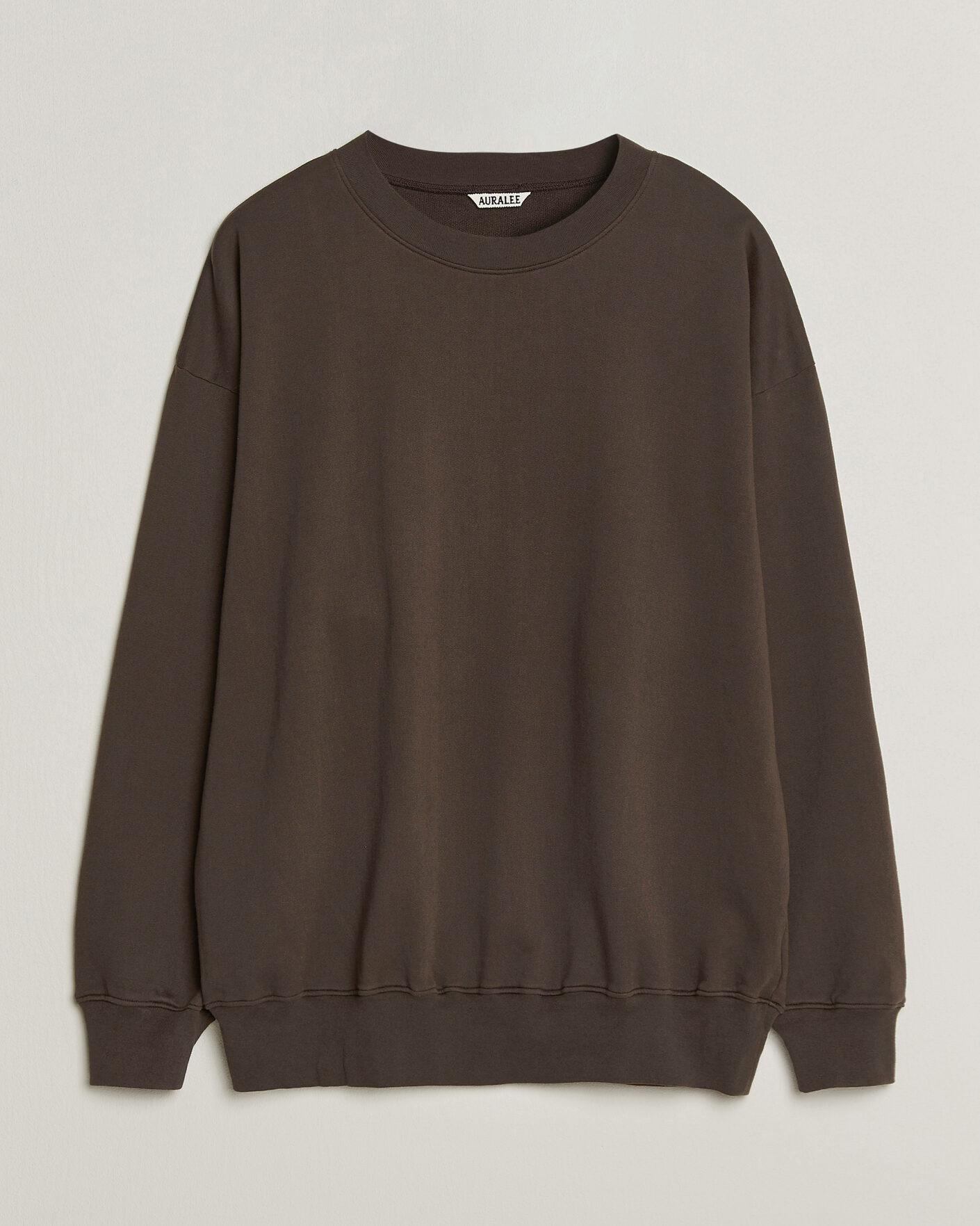 Mies | Puserot | Auralee | Super High Gauge Sweat Pullover Dark Brown