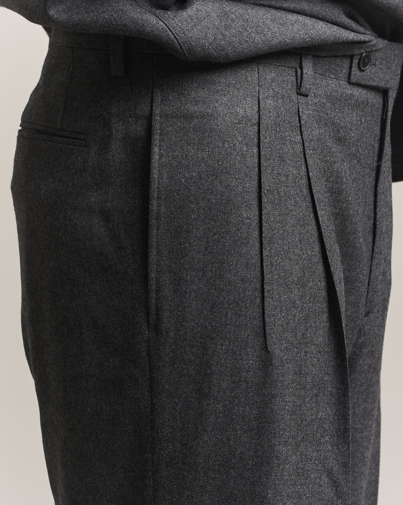 Mies | Housut | Auralee | Super Light Wool Pants Charcoal
