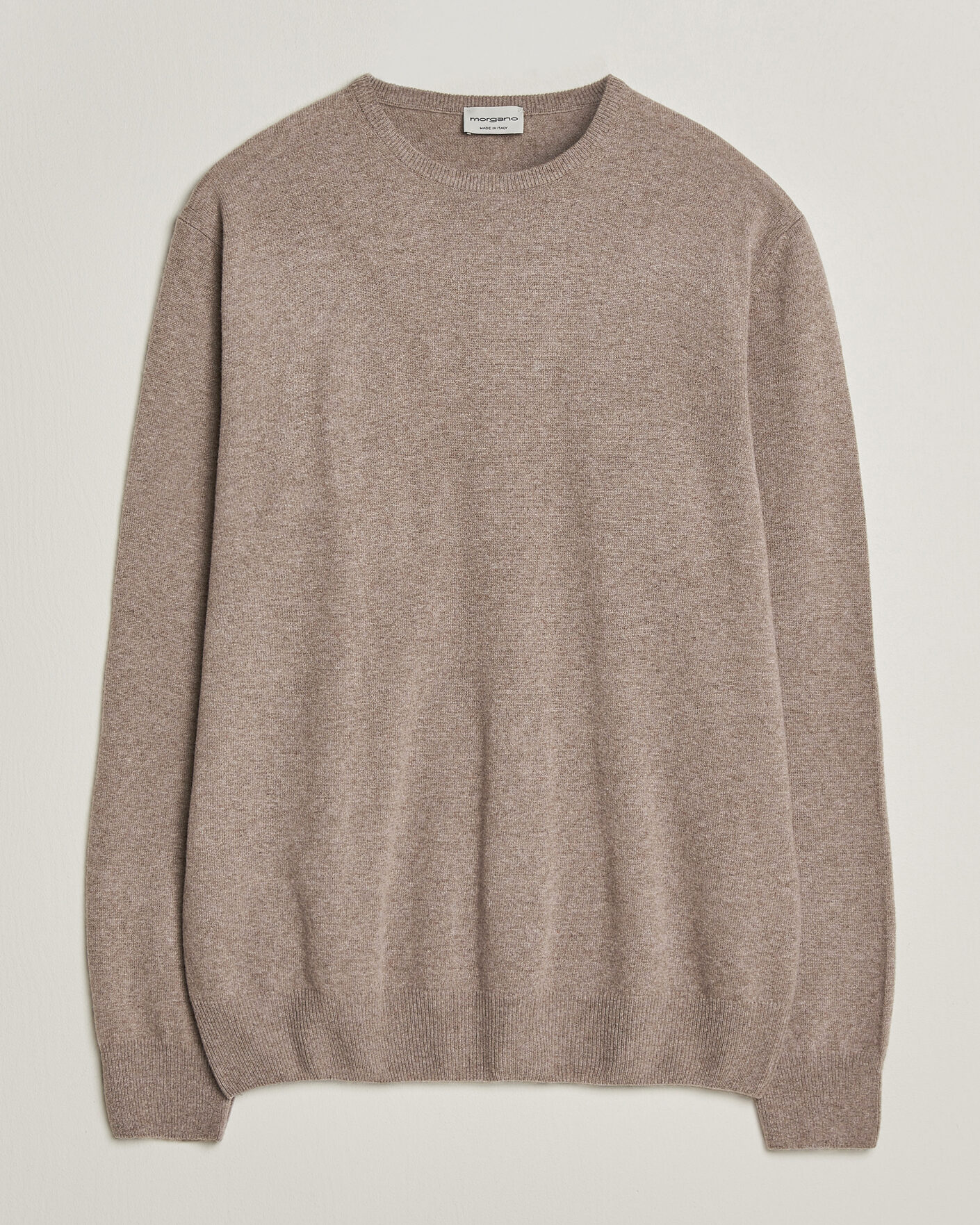Mies | Puserot | Morgano | Wool/Cashmere Crewneck Walnut