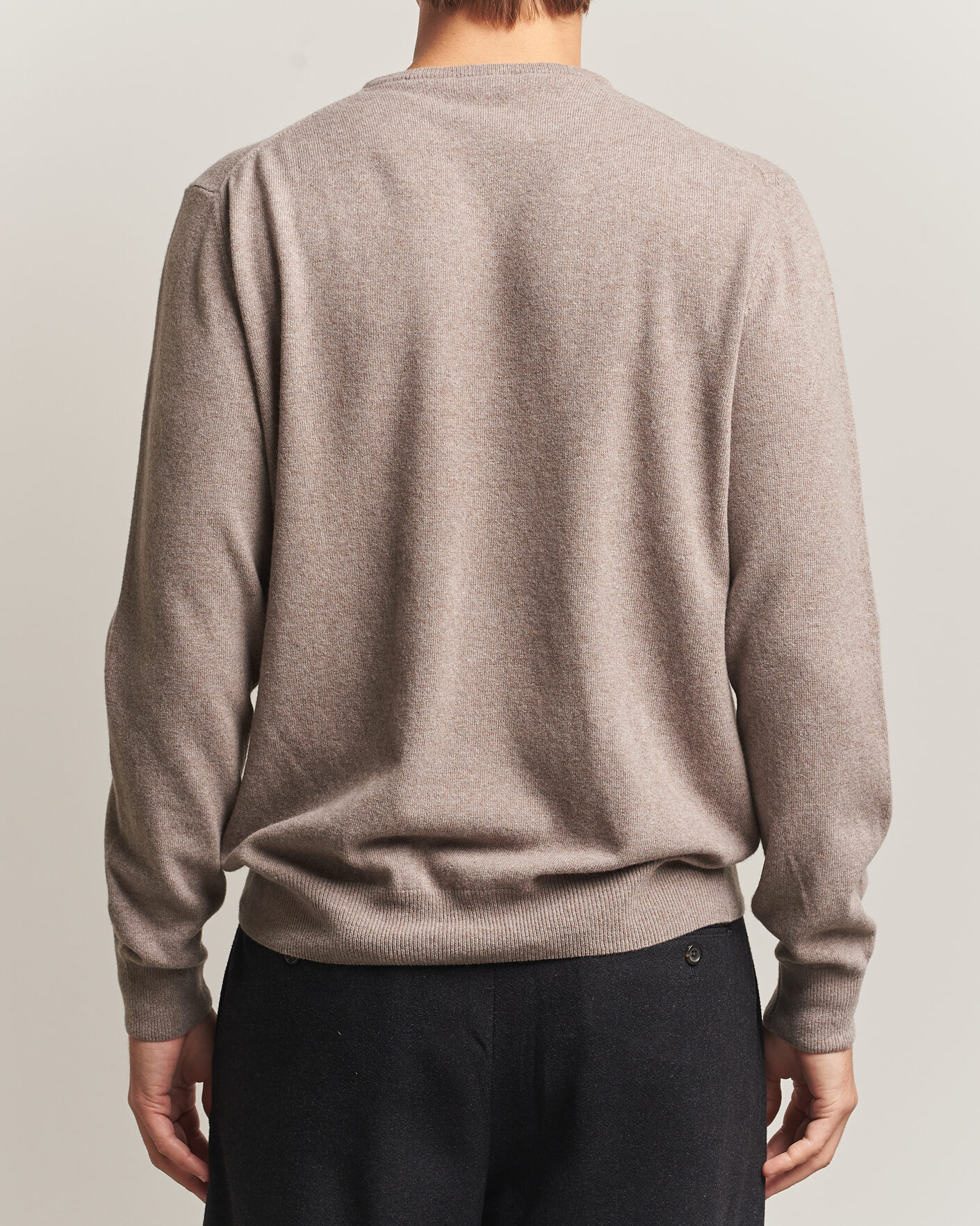 Mies | Puserot | Morgano | Wool/Cashmere Crewneck Walnut