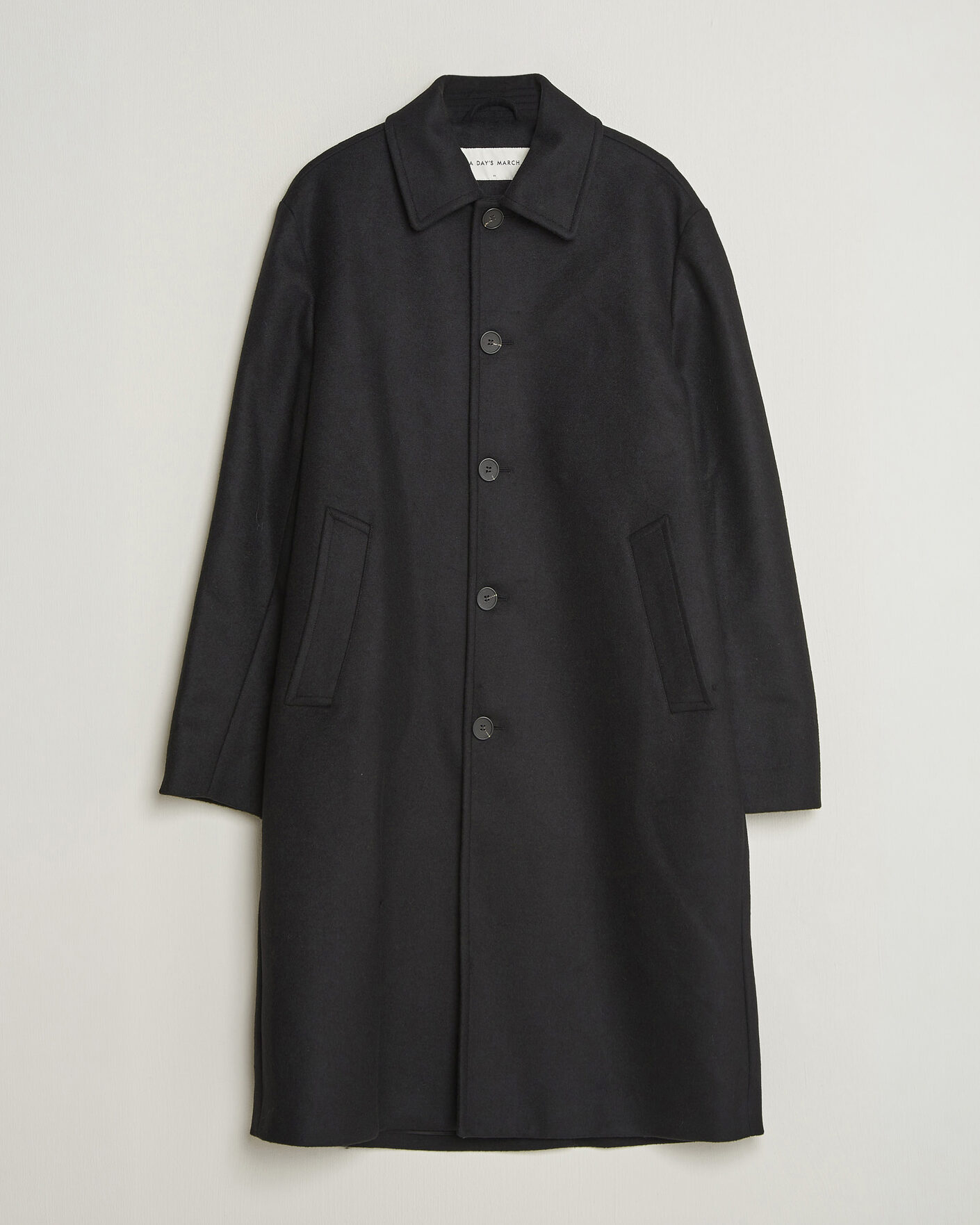 Mies | Takit | A Day's March | Shamrock Wool Car Coat Black