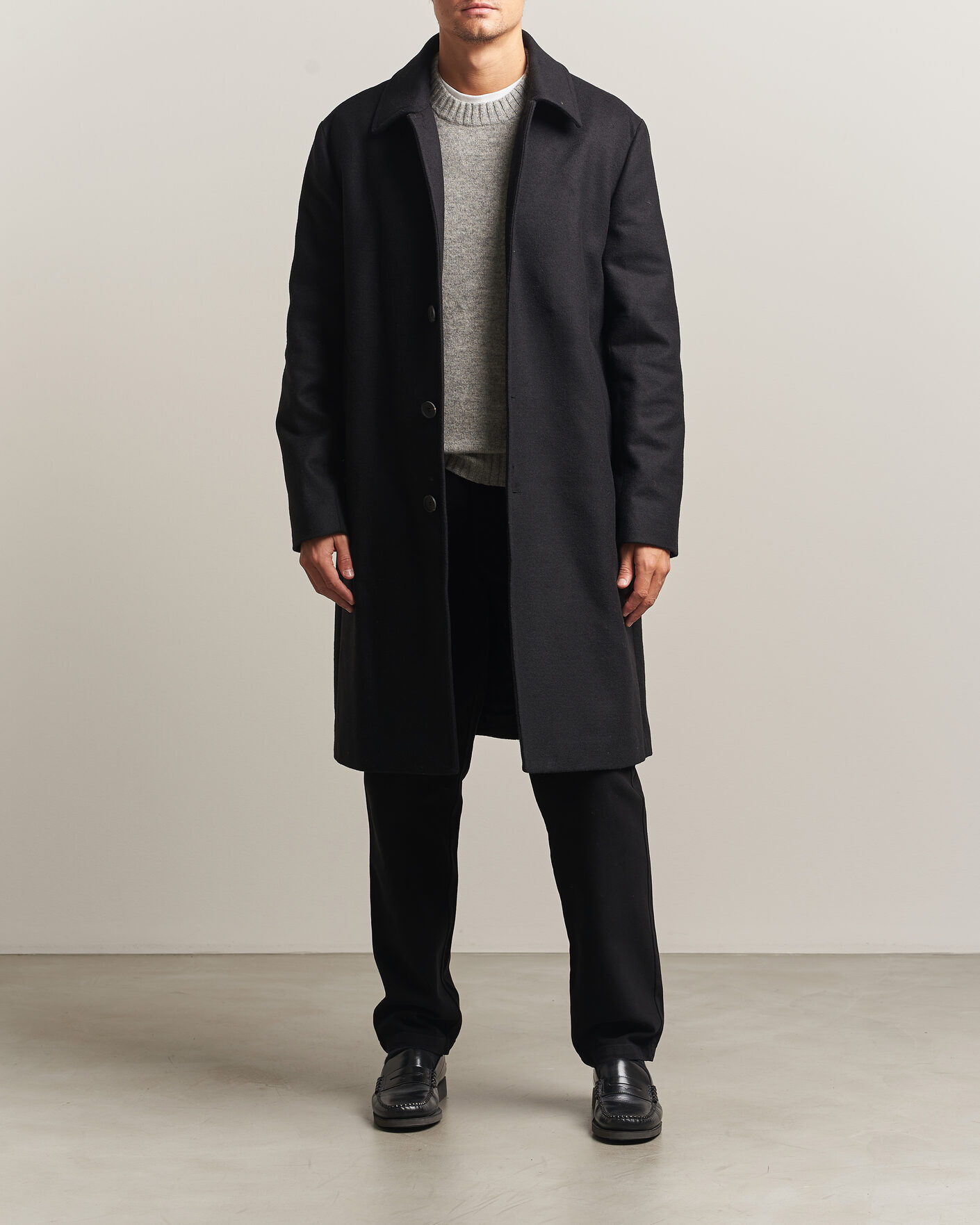 Mies | Takit | A Day's March | Shamrock Wool Car Coat Black