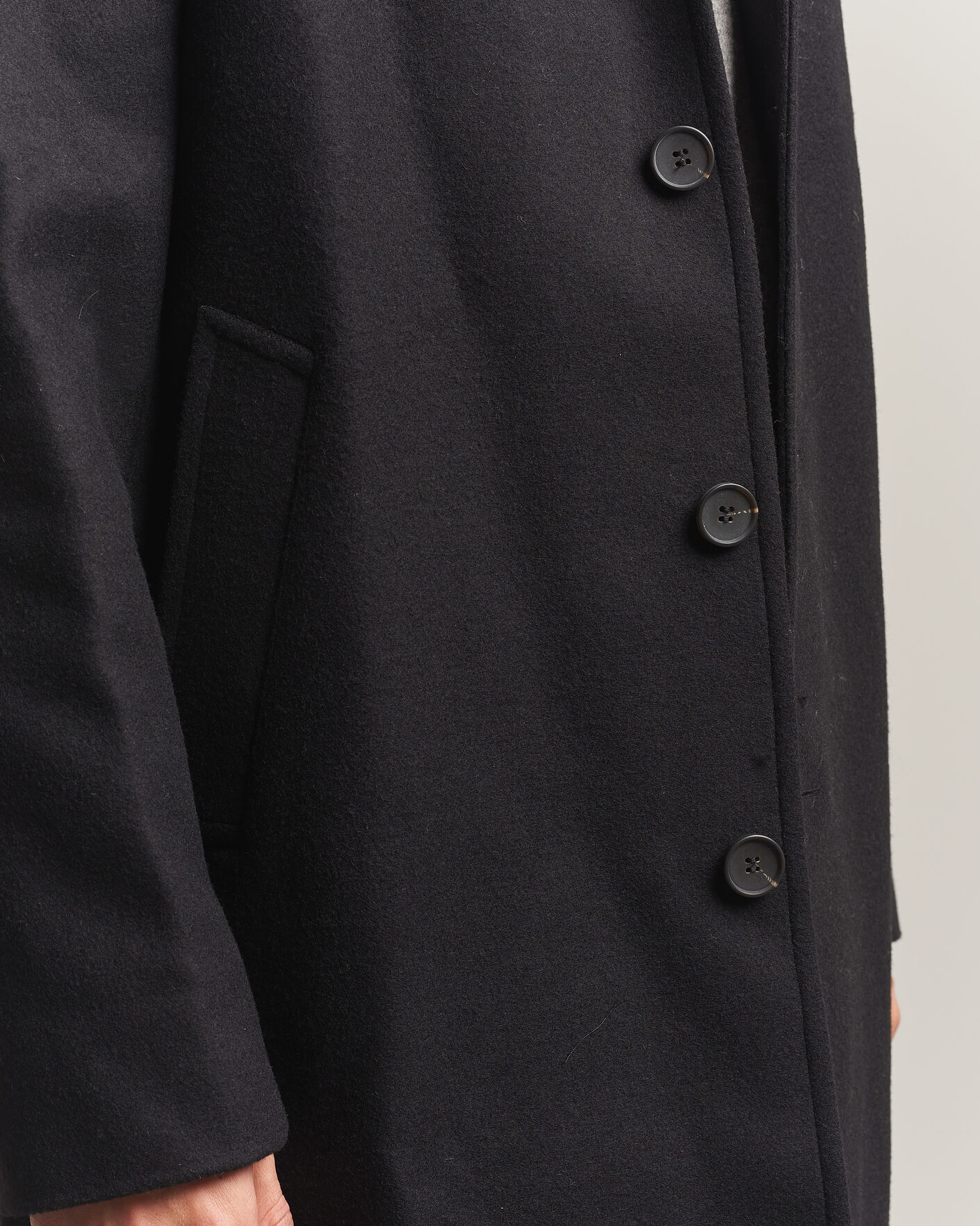 Mies | Takit | A Day's March | Shamrock Wool Car Coat Black