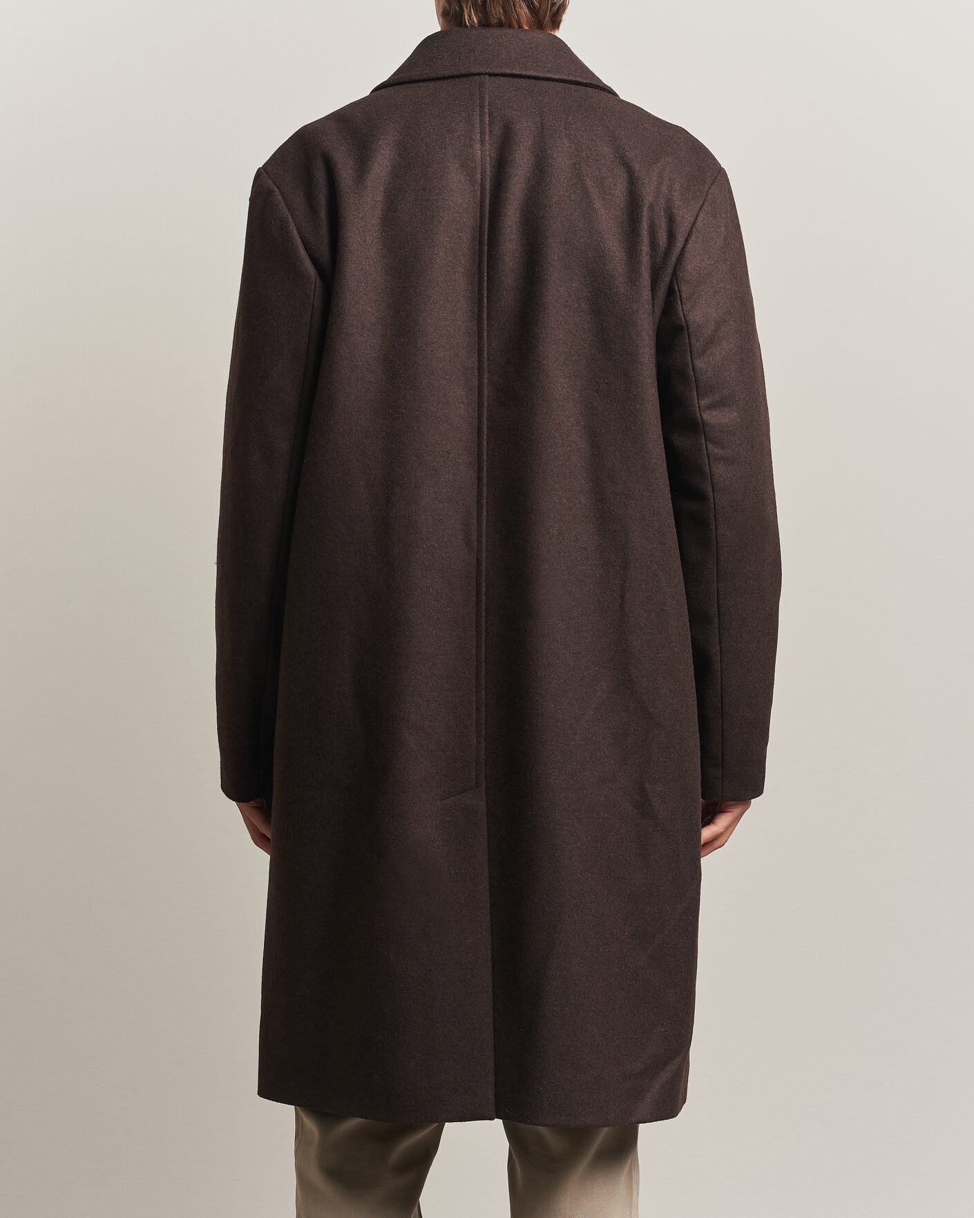 Mies | Takit | A Day's March | Shamrock Wool Car Coat Dark Brown