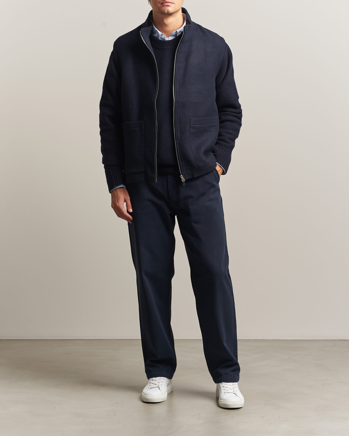 Mies | Ulkoliivit | A Day's March | Canora Lined Wool Vest Navy