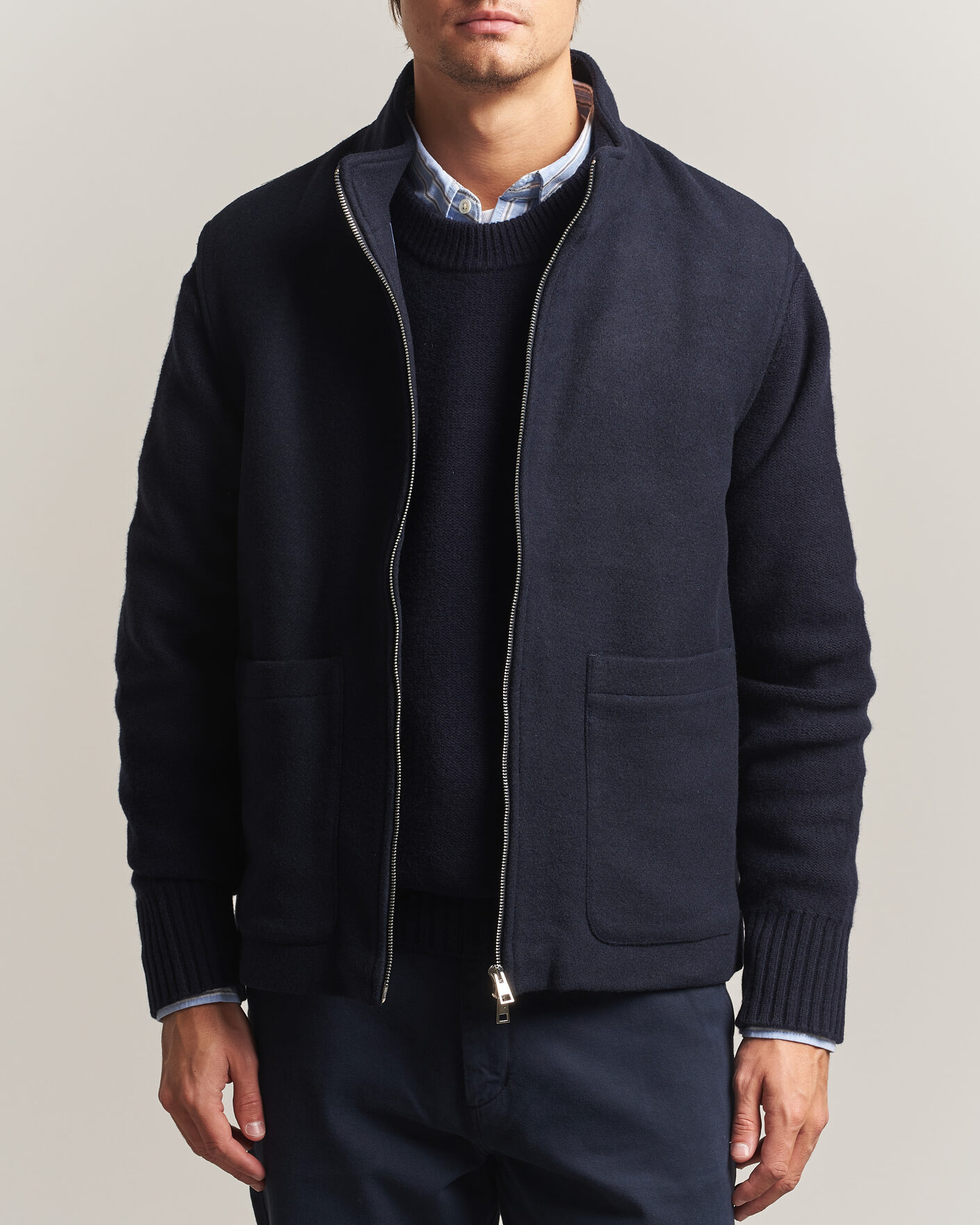 Mies | Ulkoliivit | A Day's March | Canora Lined Wool Vest Navy