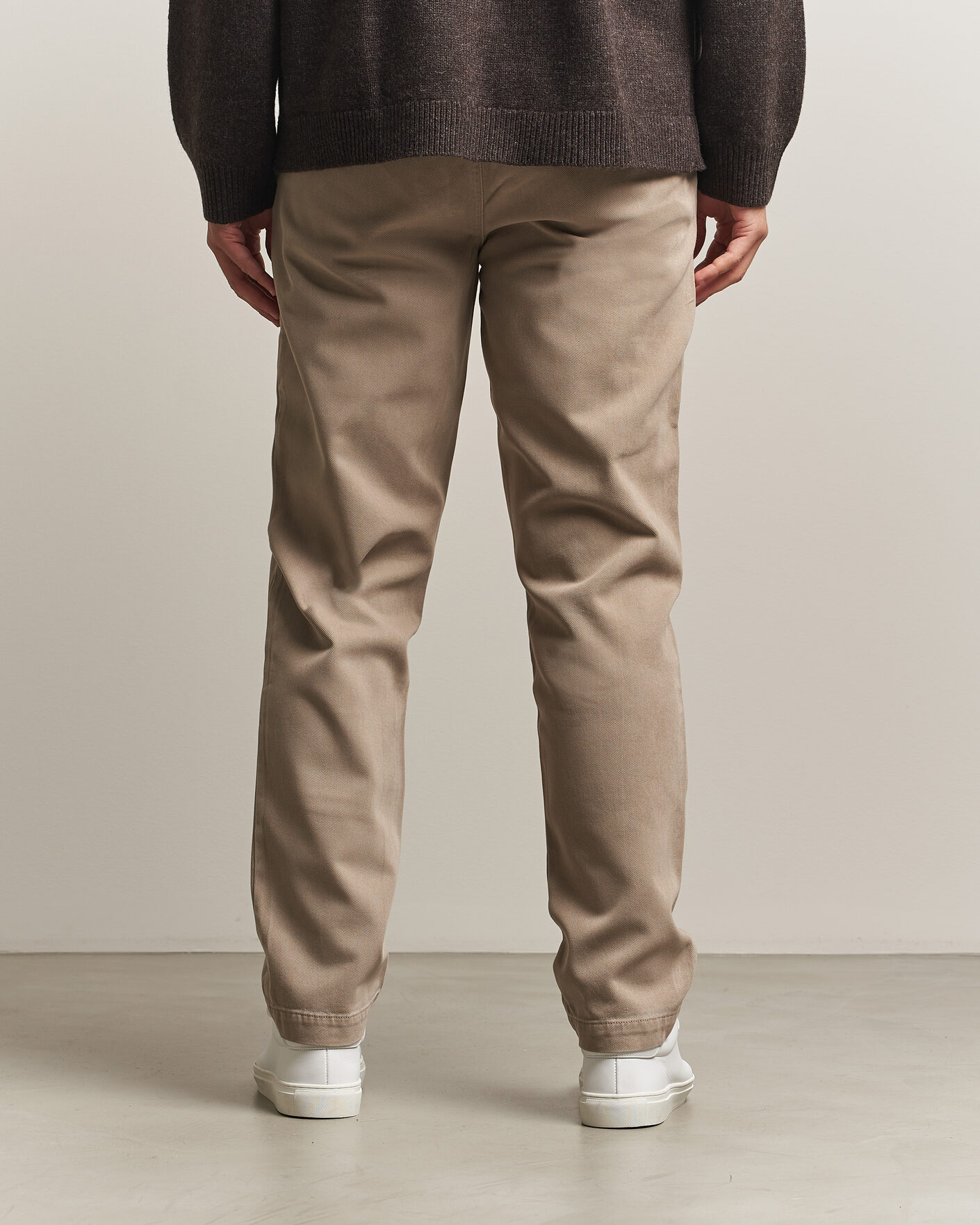 Mies | Housut | A Day's March | Miller Cotton/Lyocell Trousers Greige