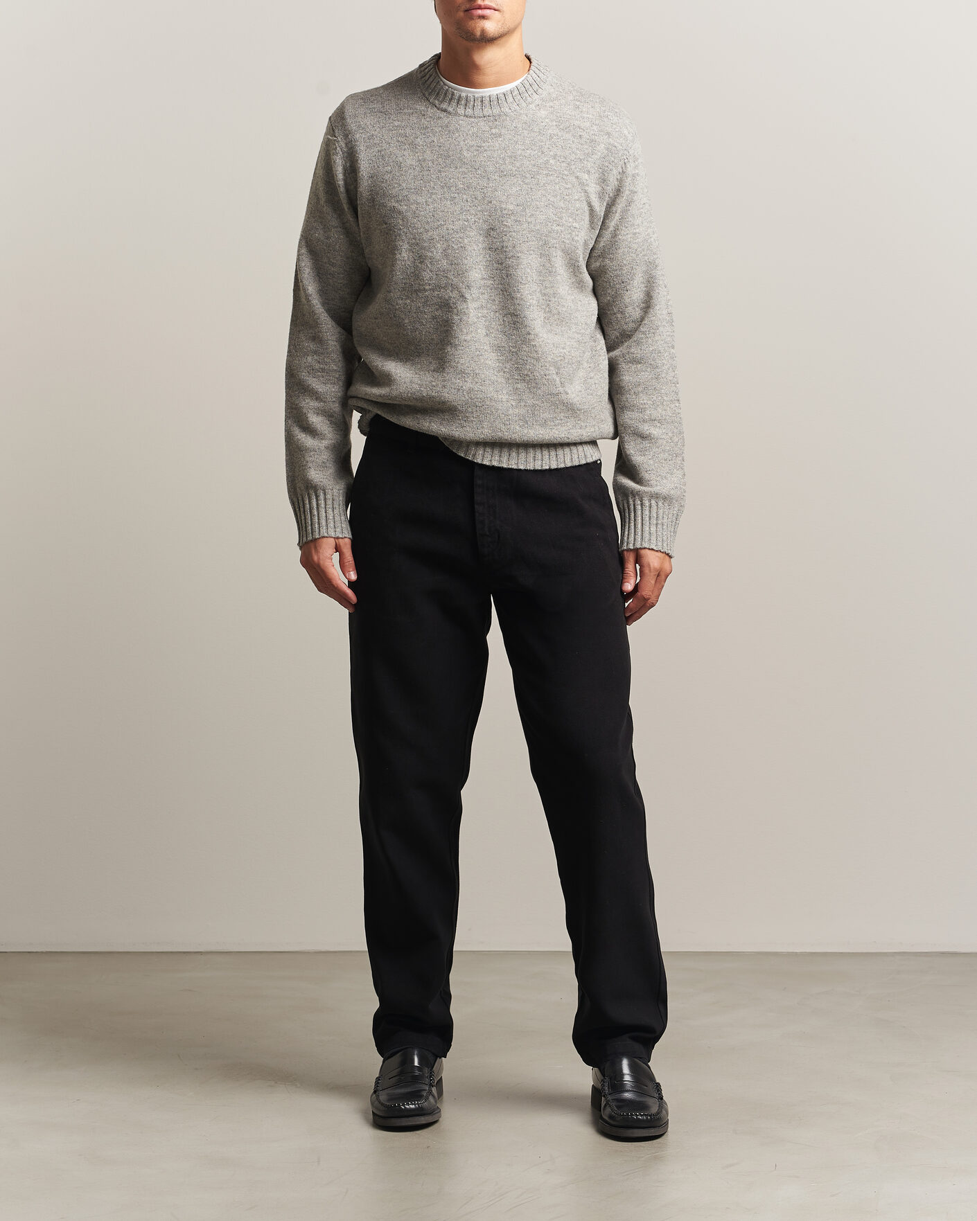 Mies | Housut | A Day's March | Miller Cotton/Lyocell Trousers Black