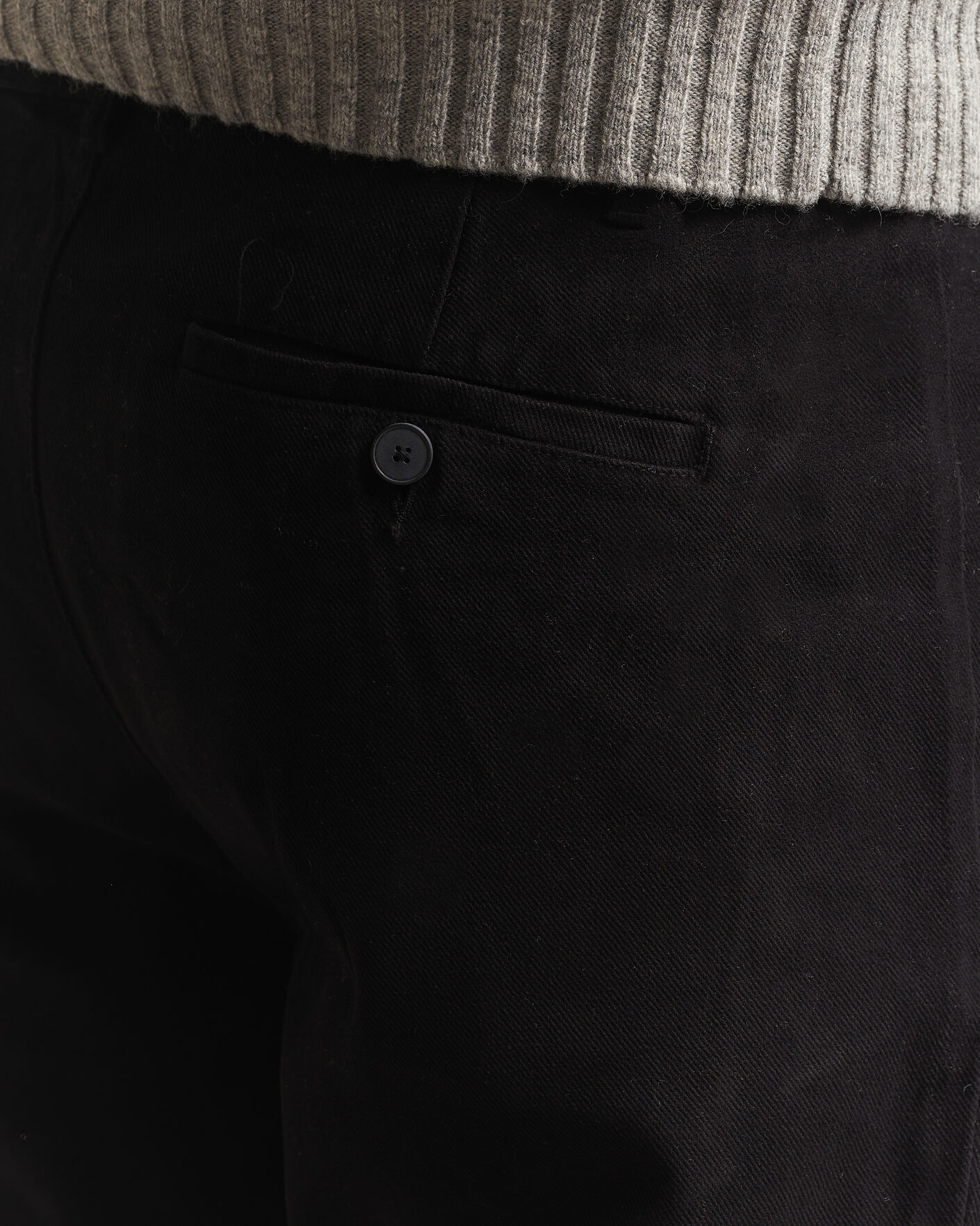 Mies | Housut | A Day's March | Miller Cotton/Lyocell Trousers Black