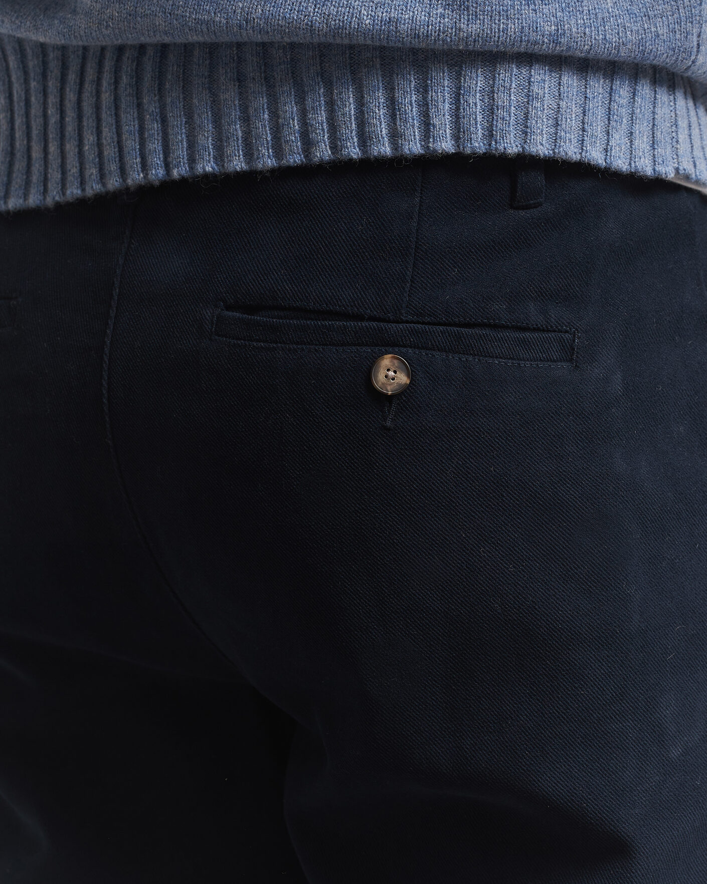 Mies | Housut | A Day's March | Miller Cotton/Lyocell Trousers Navy