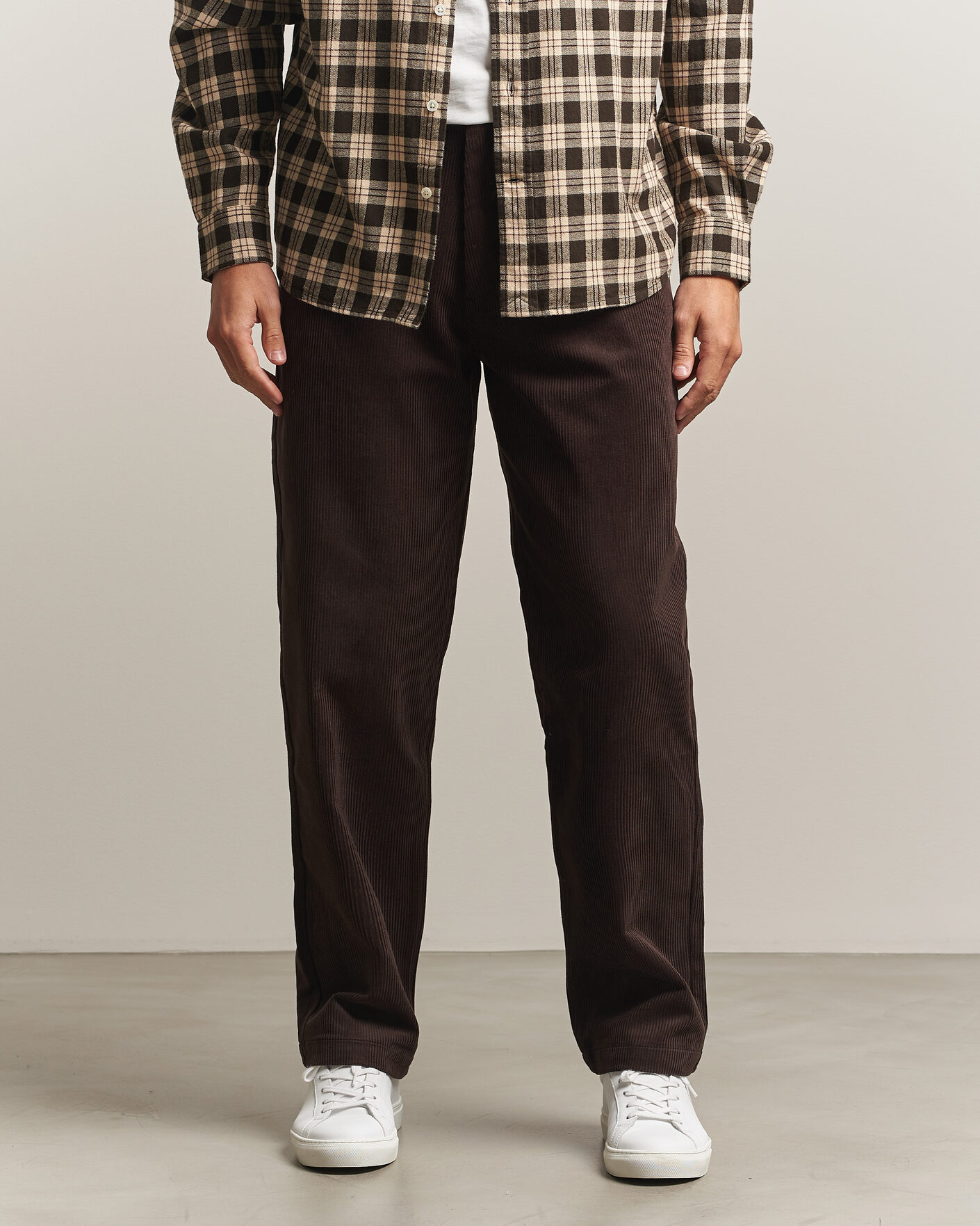 Mies | Housut | A Day's March | Redwood Corduroy Trousers Dark Brown
