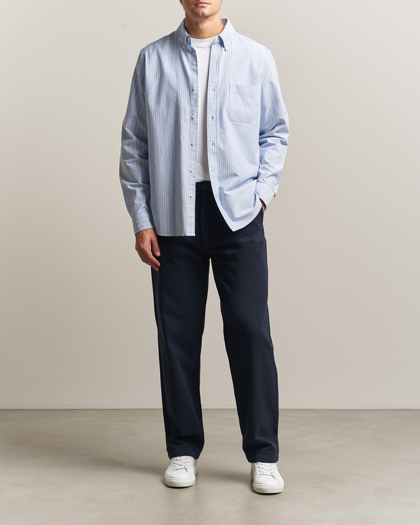 Mies | Housut | A Day's March | Redwood Cotton Chinos Navy
