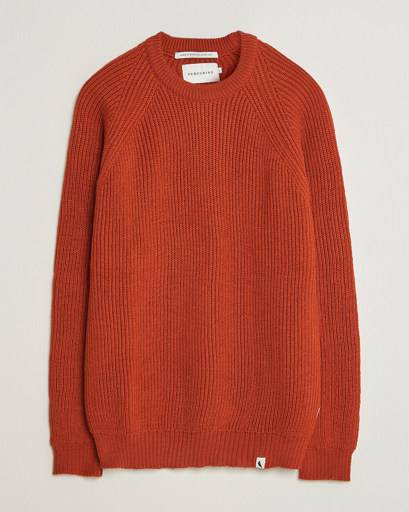 Mies | Puserot | Peregrine | Ford Knitted Wool Jumper Orange
