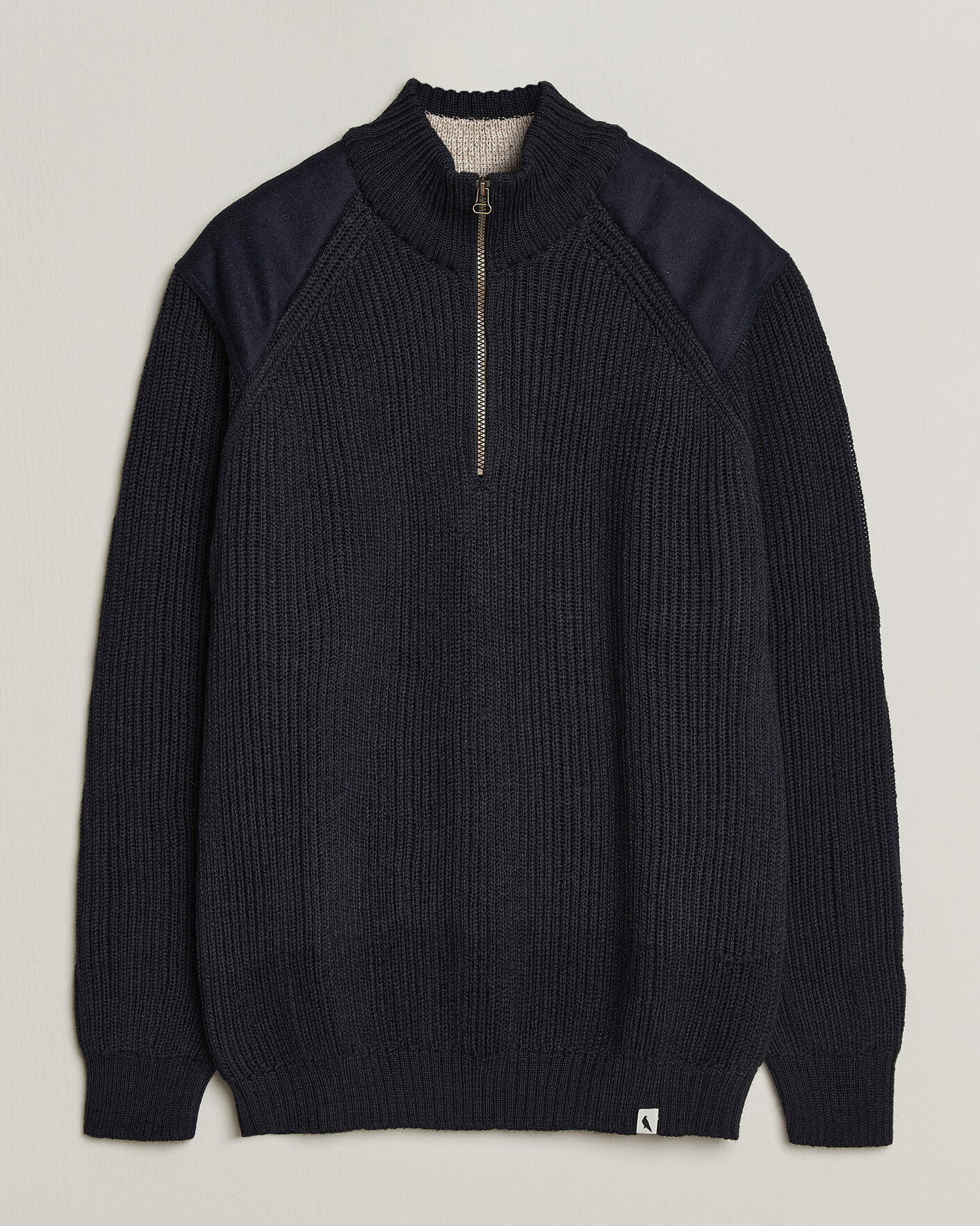 Mies | Puserot | Peregrine | Foxton Quarter Zip Jumperr Navy