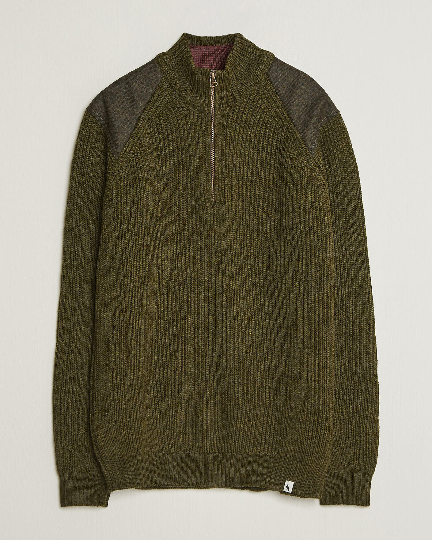 Mies | Puserot | Peregrine | Foxton Quarter Zip Jumperr Olive
