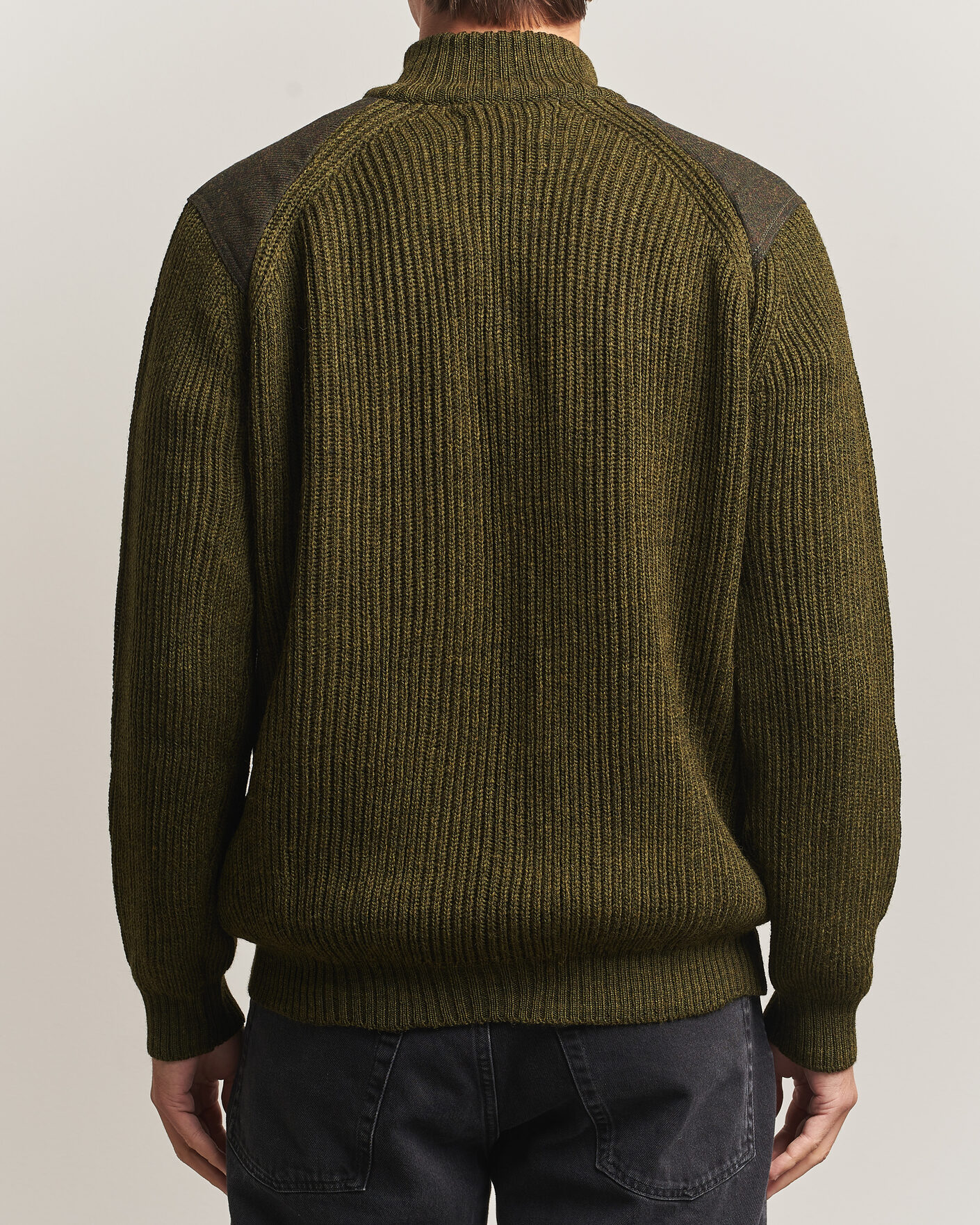Mies | Puserot | Peregrine | Foxton Quarter Zip Jumperr Olive