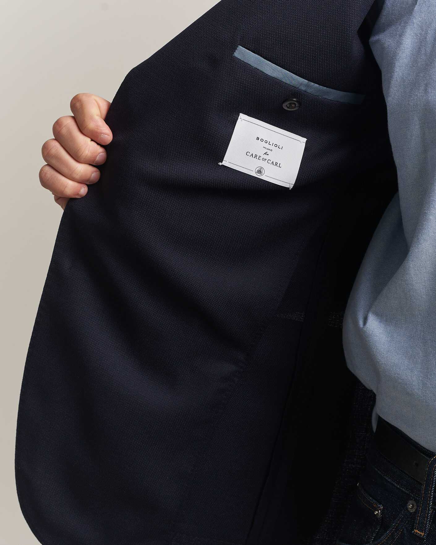 Mies | Pikkutakit | Boglioli for Care of Carl | Boglioli K Jacket Exclusive Hopsack Blazer Navy