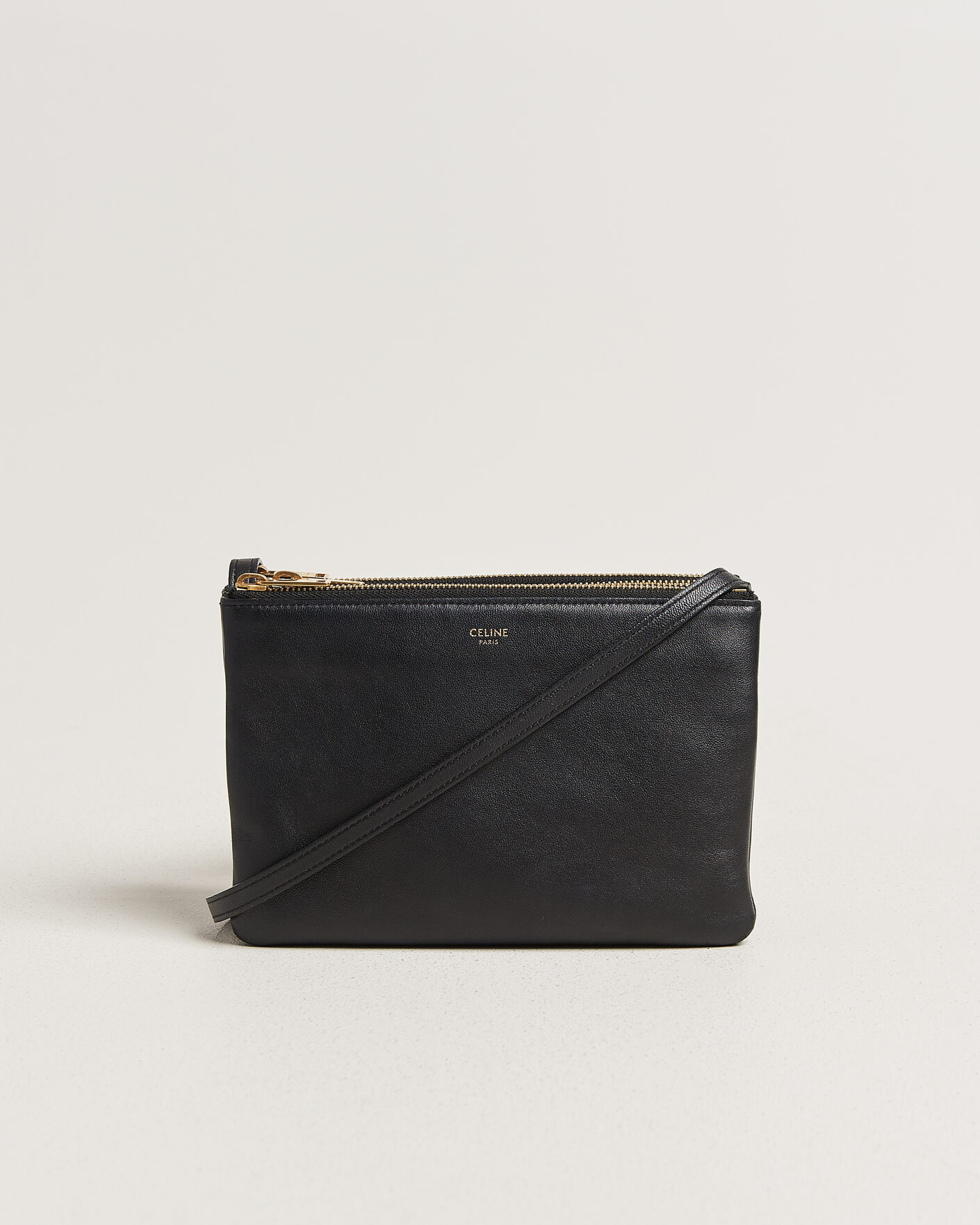 Mies | Pre-Owned & Vintage Bags | Celine Pre-Owned | Trio Bag Small Leather Black