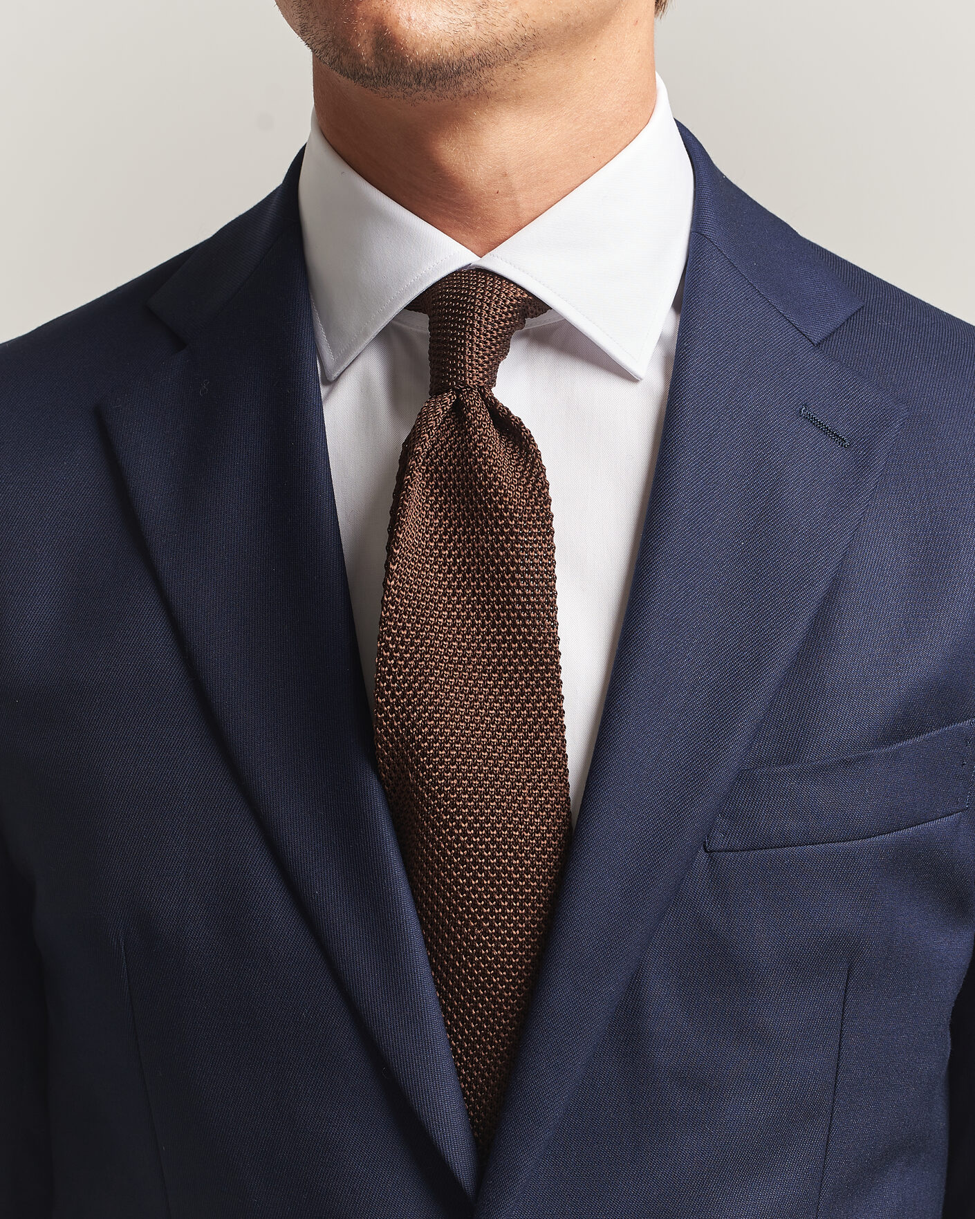 Mies | Solmiot | Gant | Silk Knitted Tie Shadow Brown