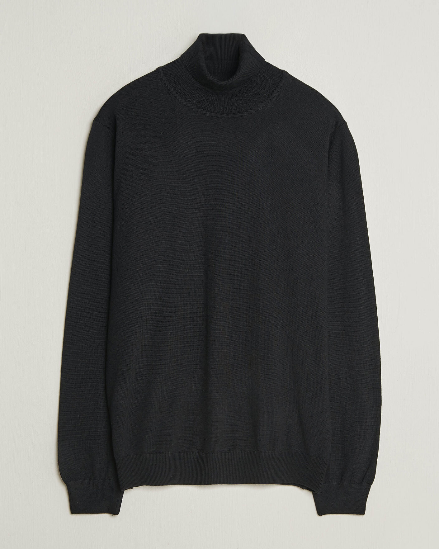 Mies | Puserot | Filippa K | Merino Knitted Turtleneck Black