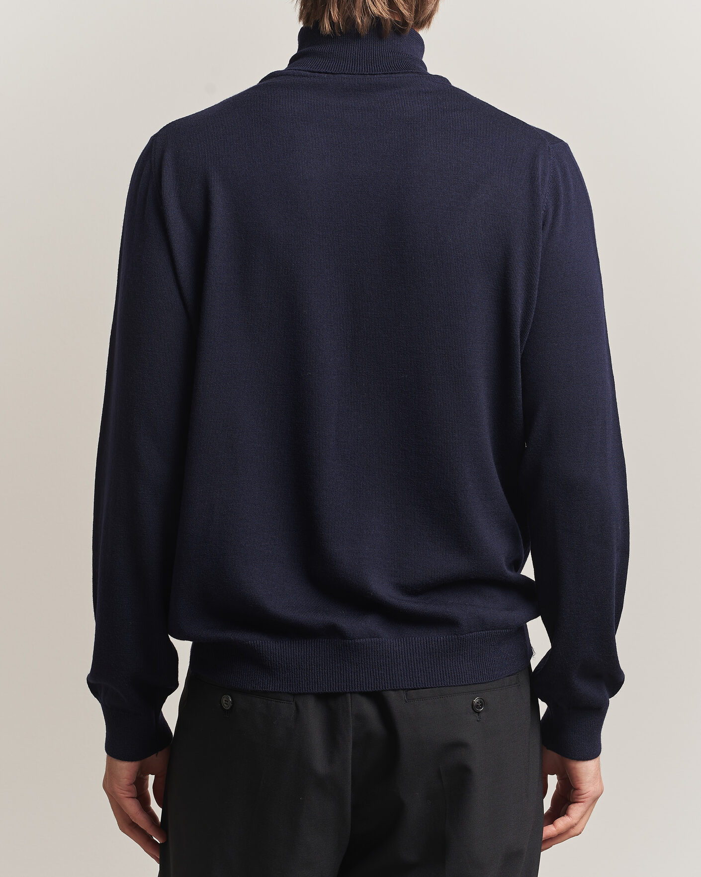 Mies | Puserot | Filippa K | Merino Knitted Turtleneck Navy